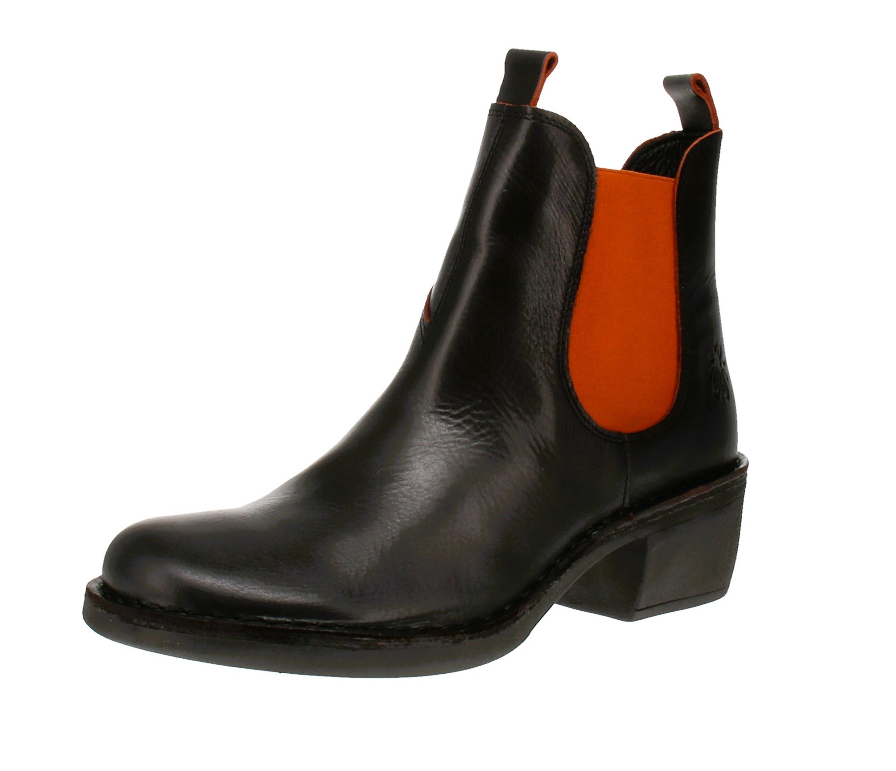 Fly London Fly London MEME030FLY - Damen Chelsea Boot - Java-Black-Red Stiefelette