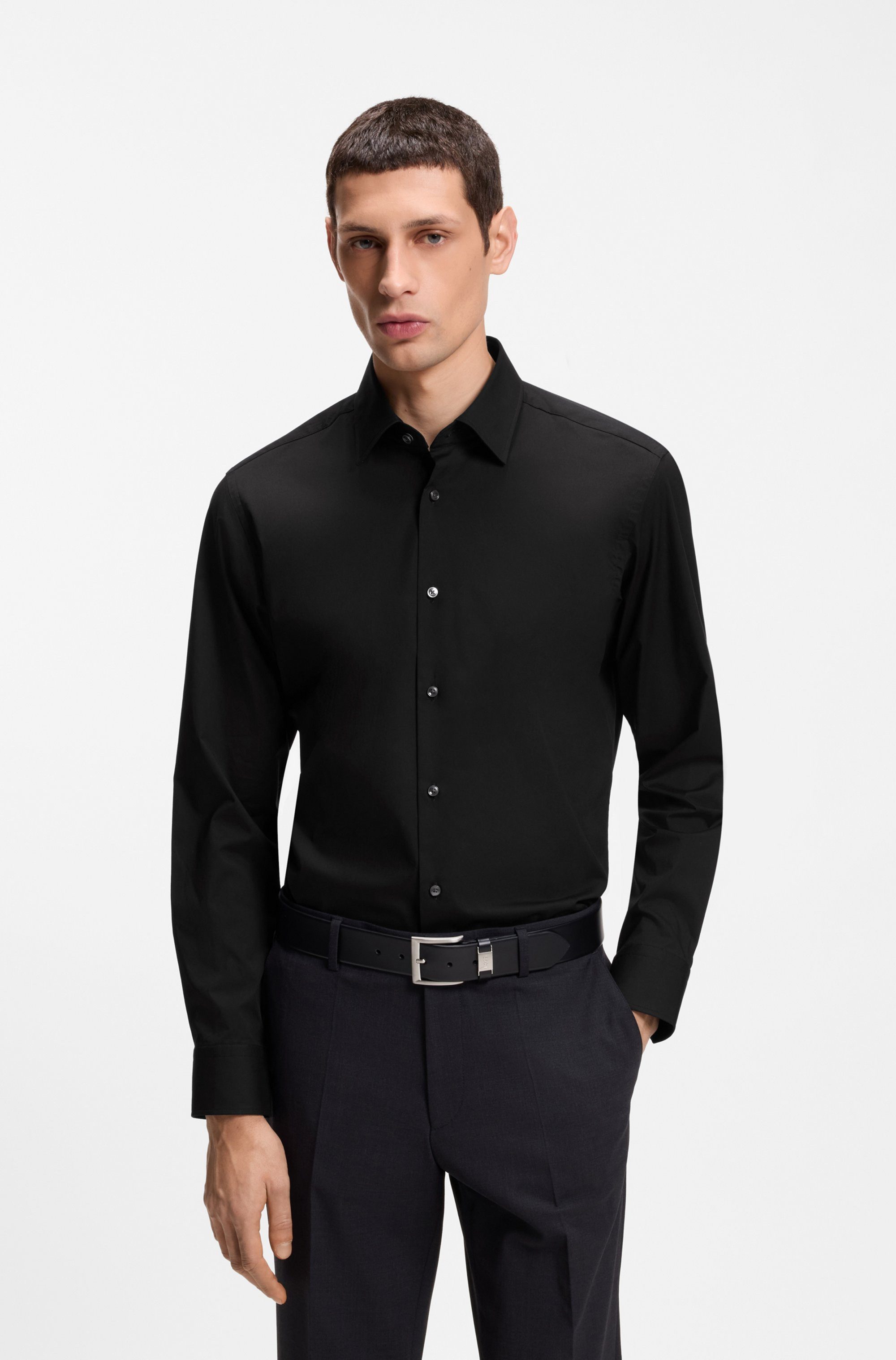 BOSS Businesshemd Kentkragen, Regular Fit, bügelleichte Qualität günstig online kaufen