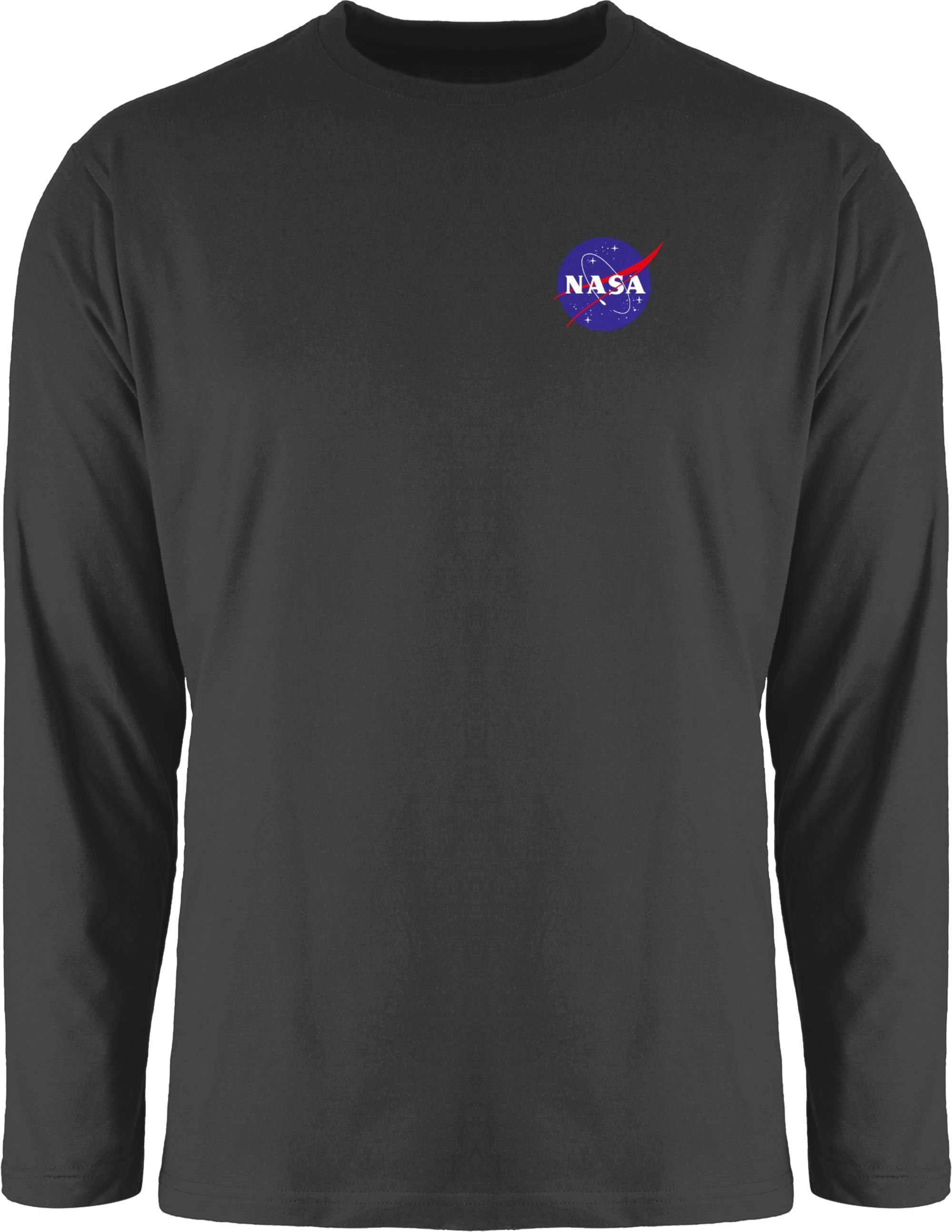 Shirtracer Rundhalsshirt NASA Logo Space X Merchandise Weltraum Weltall Weltraum