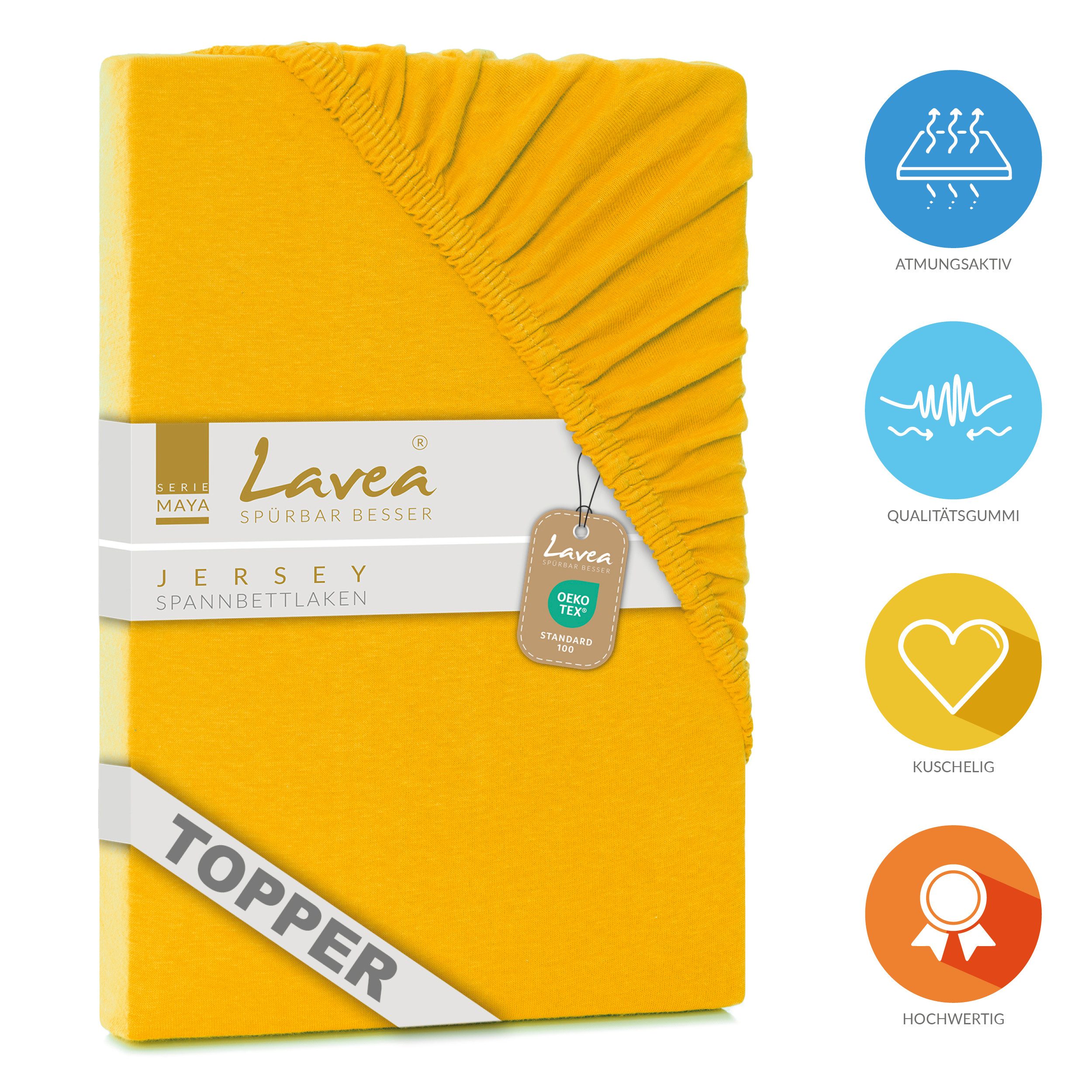 Lavea Spannbettlaken Maya, in Gr. 60x140, 90x200, 120x200, 140x200, 180x200 günstig online kaufen