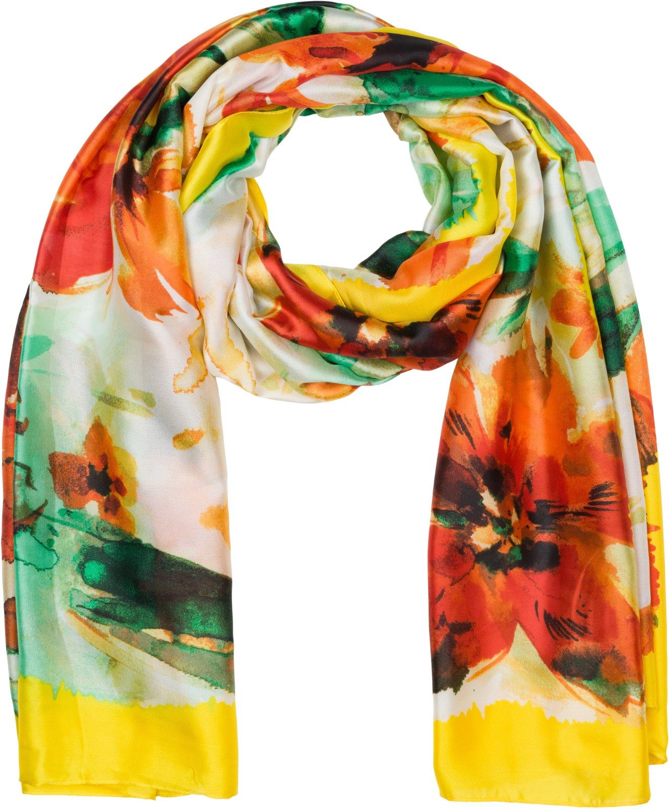 styleBREAKER Modeschal Schal mit Aquarell Blumen günstig online kaufen