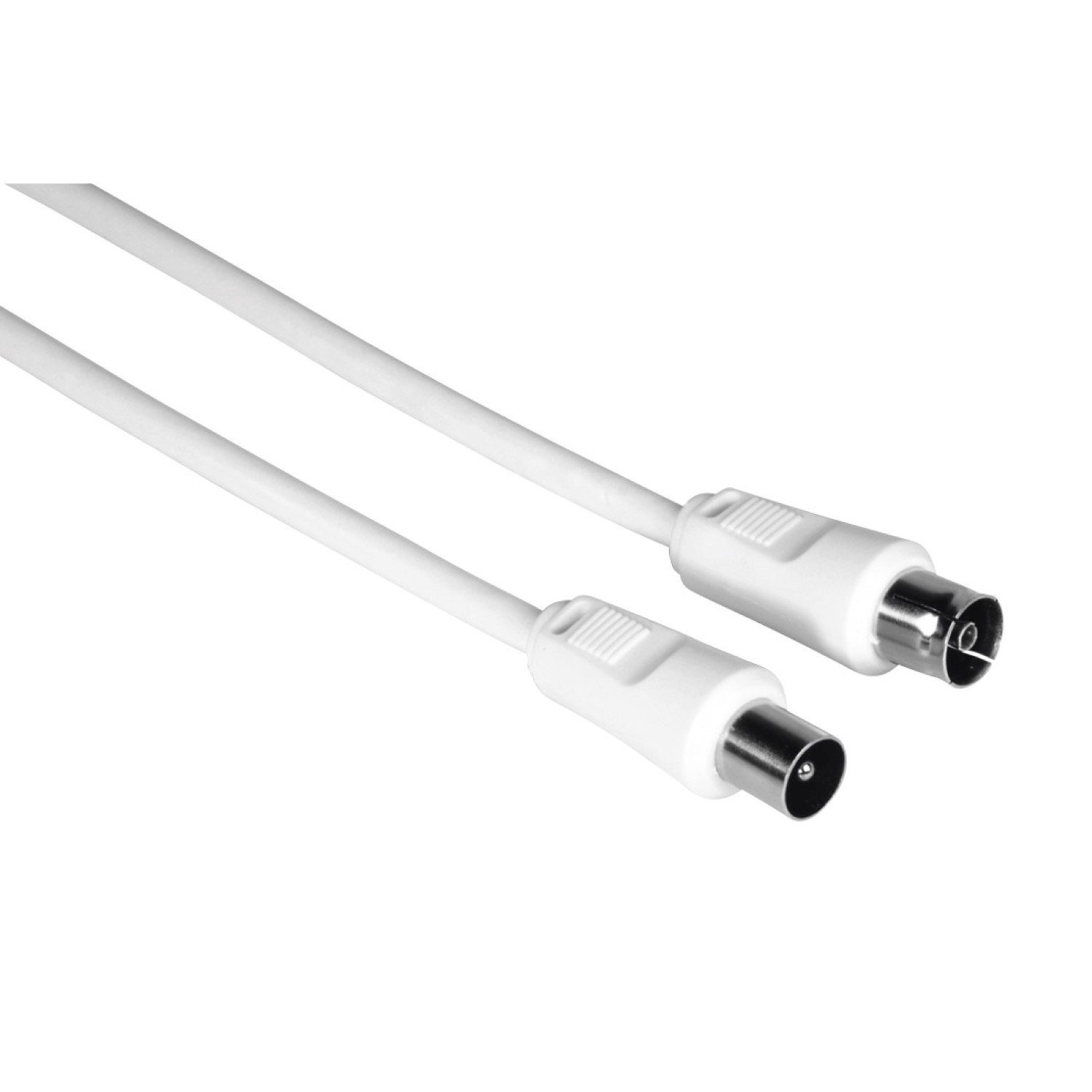 Hama Antennen-Kabel 75db Koaxial-Kabel Koax-Kabel Video-Kabel, Koaxial, Koaxial (1000 cm), 10m lang geeignet für Full HD TV 4K UHD HD+ HDR DVB-T2 BK