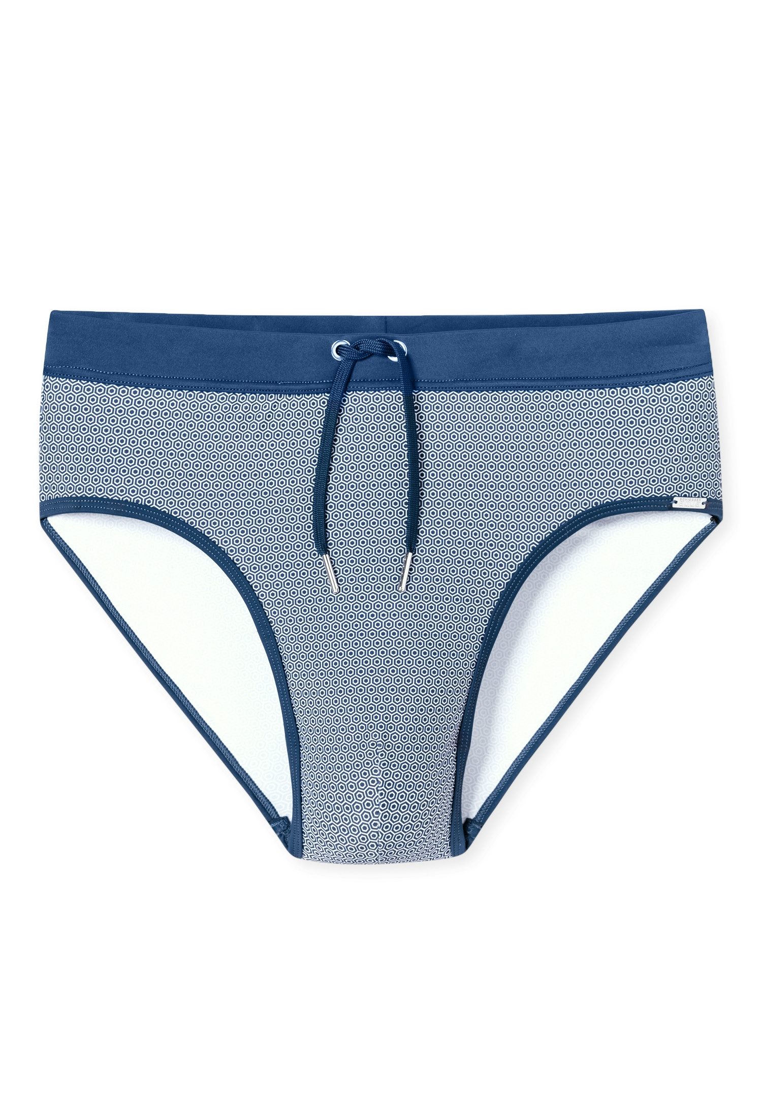 Schiesser Badehose Ocean Swim kontrastfarbener Bund mit Kordel