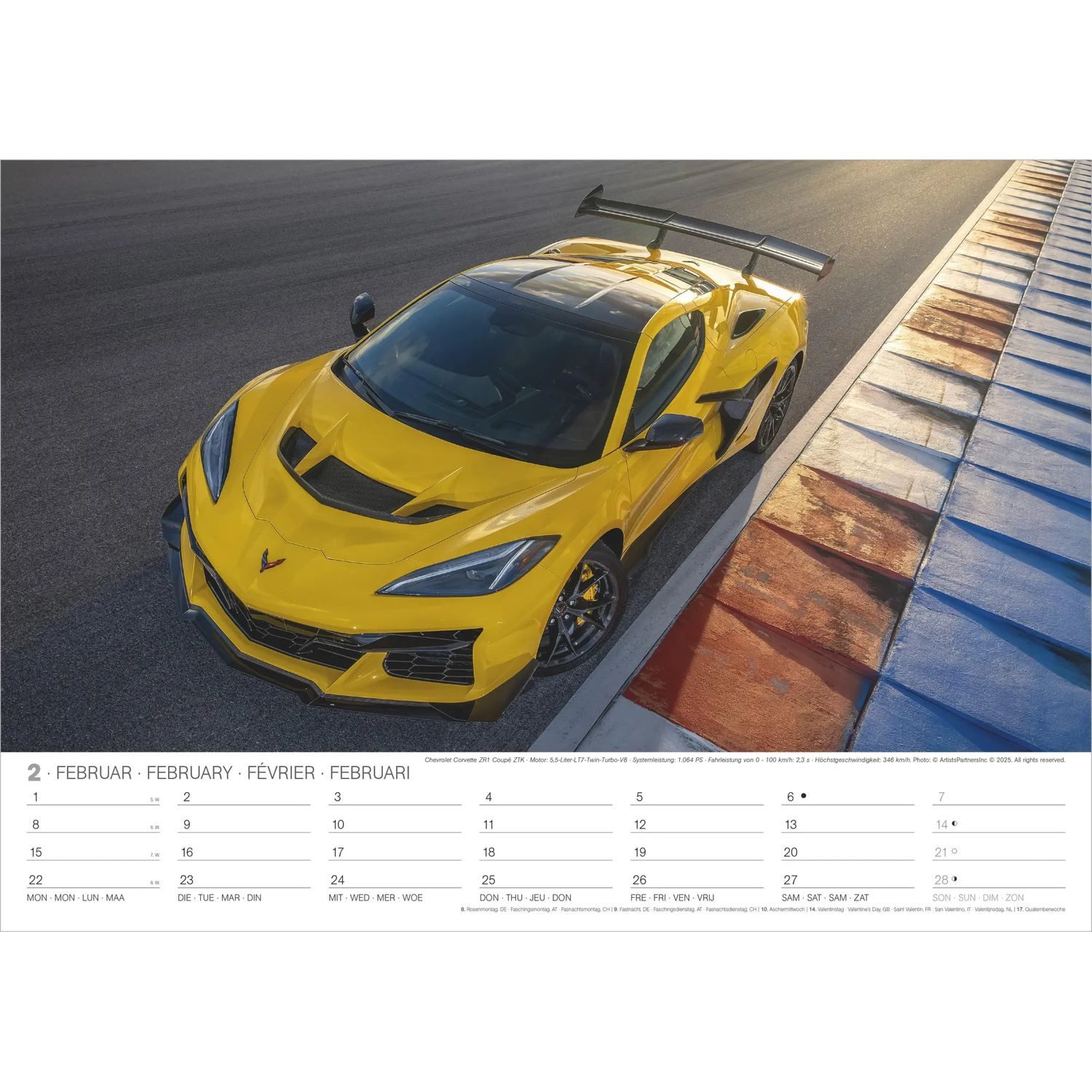Wandkalender Sports Cars 2027 – Bild 2 von 5