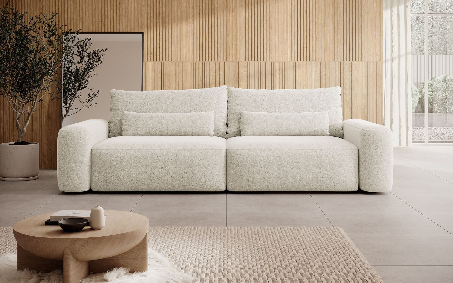 Selsey Schlafsofa CARNOS, mit Stauraum, Zierkissen, günstig online kaufen