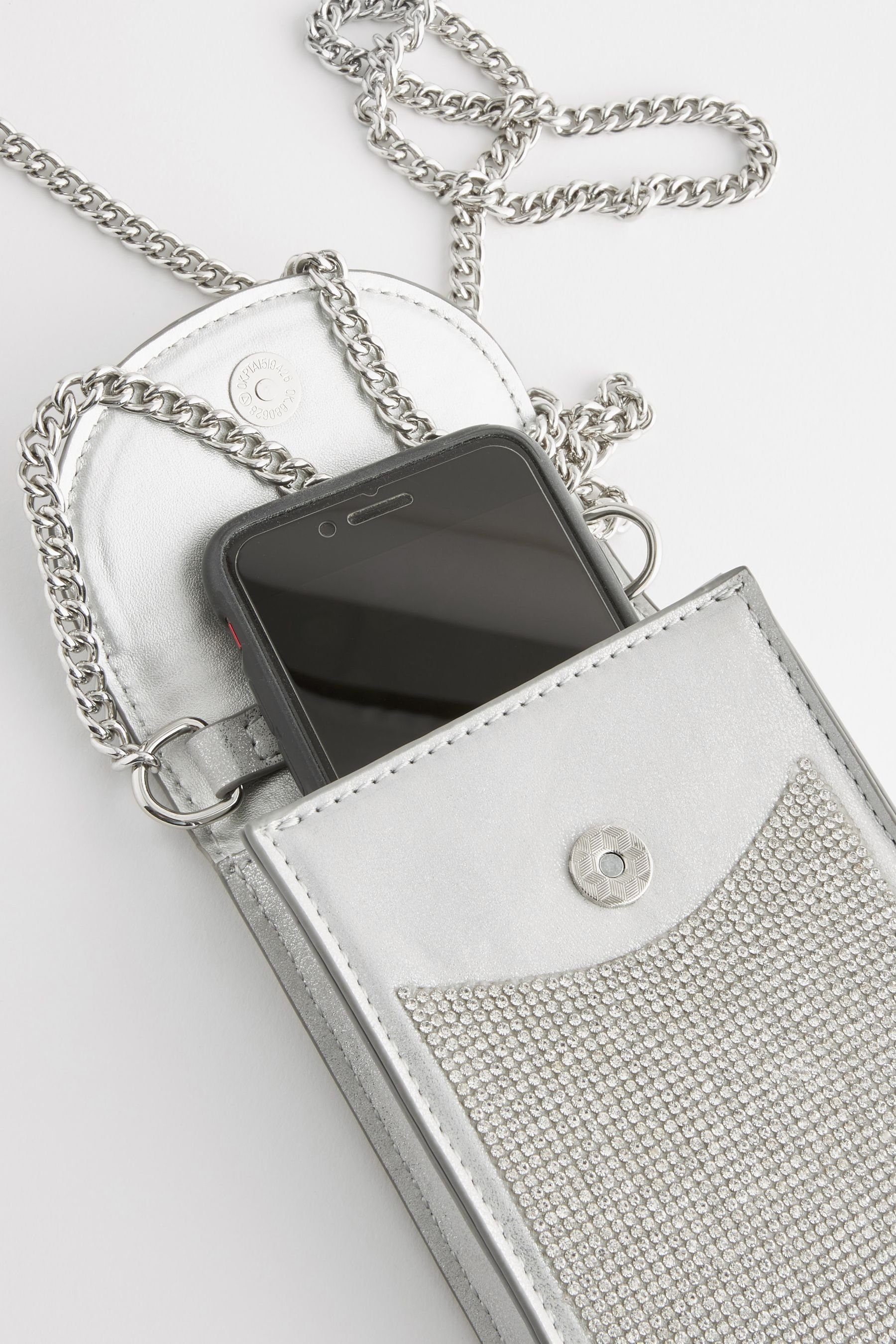 Next Handytasche Smartphone-Etui (1-tlg) Sparkle Silver