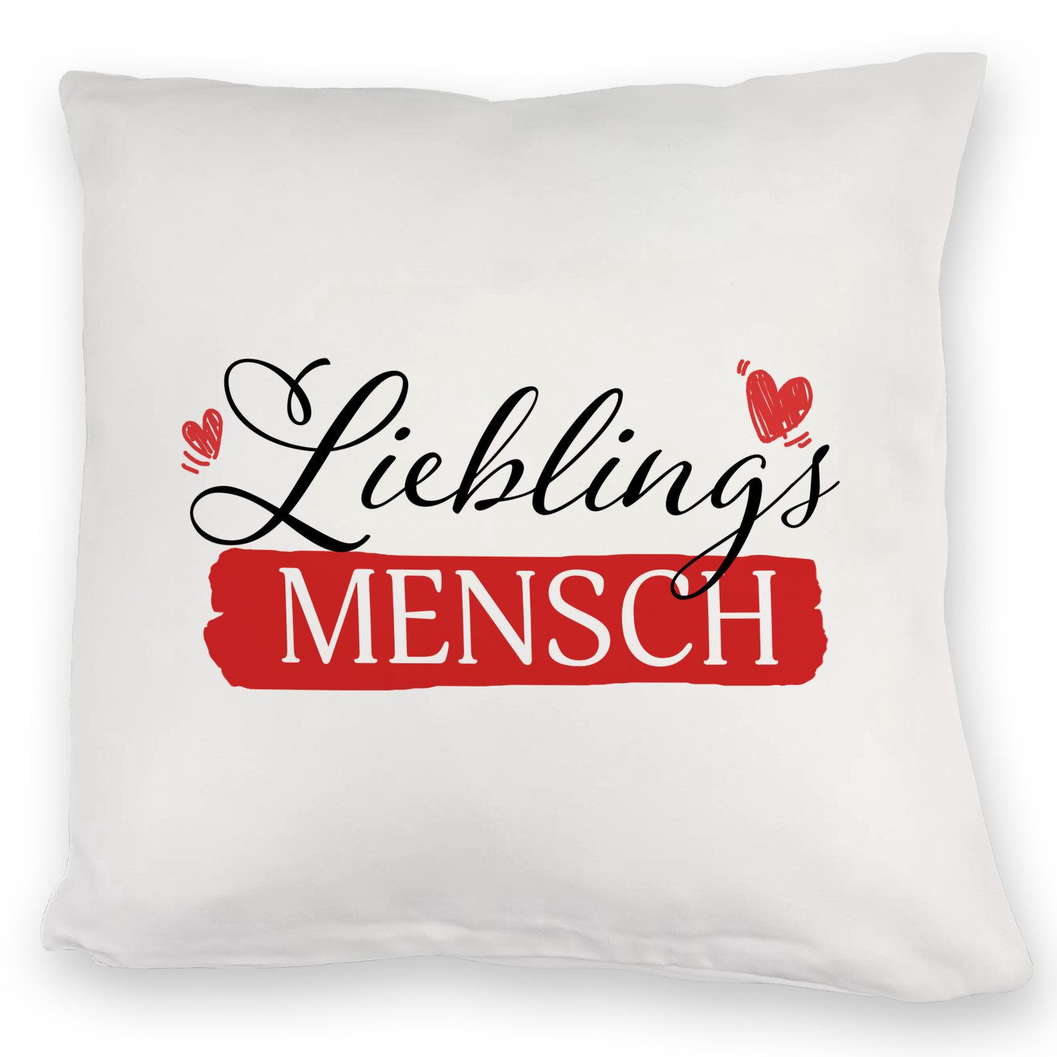 speecheese Dekokissen Lieblingsmensch Kuschelkissen - Für besondere Menschen in deinem Leben