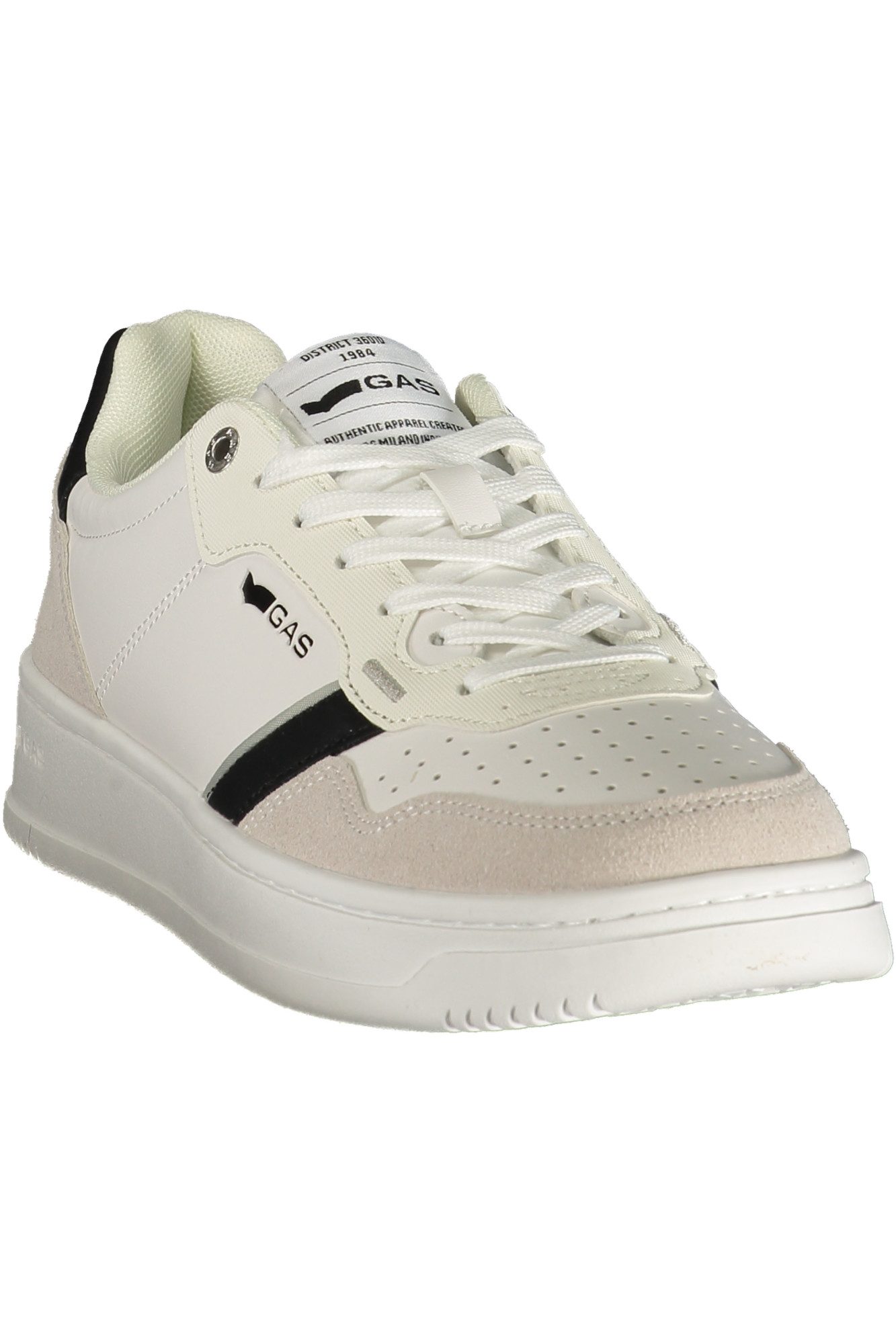 GAS Sneaker Weißer Herren-Sportschuh mit kontrastierenden