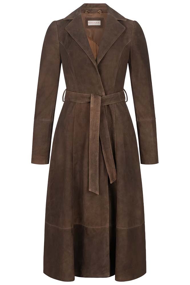 KRÜGER COLLECTION Ledermantel Trachtenmantel Massai Mara Ledermantel braun günstig online kaufen