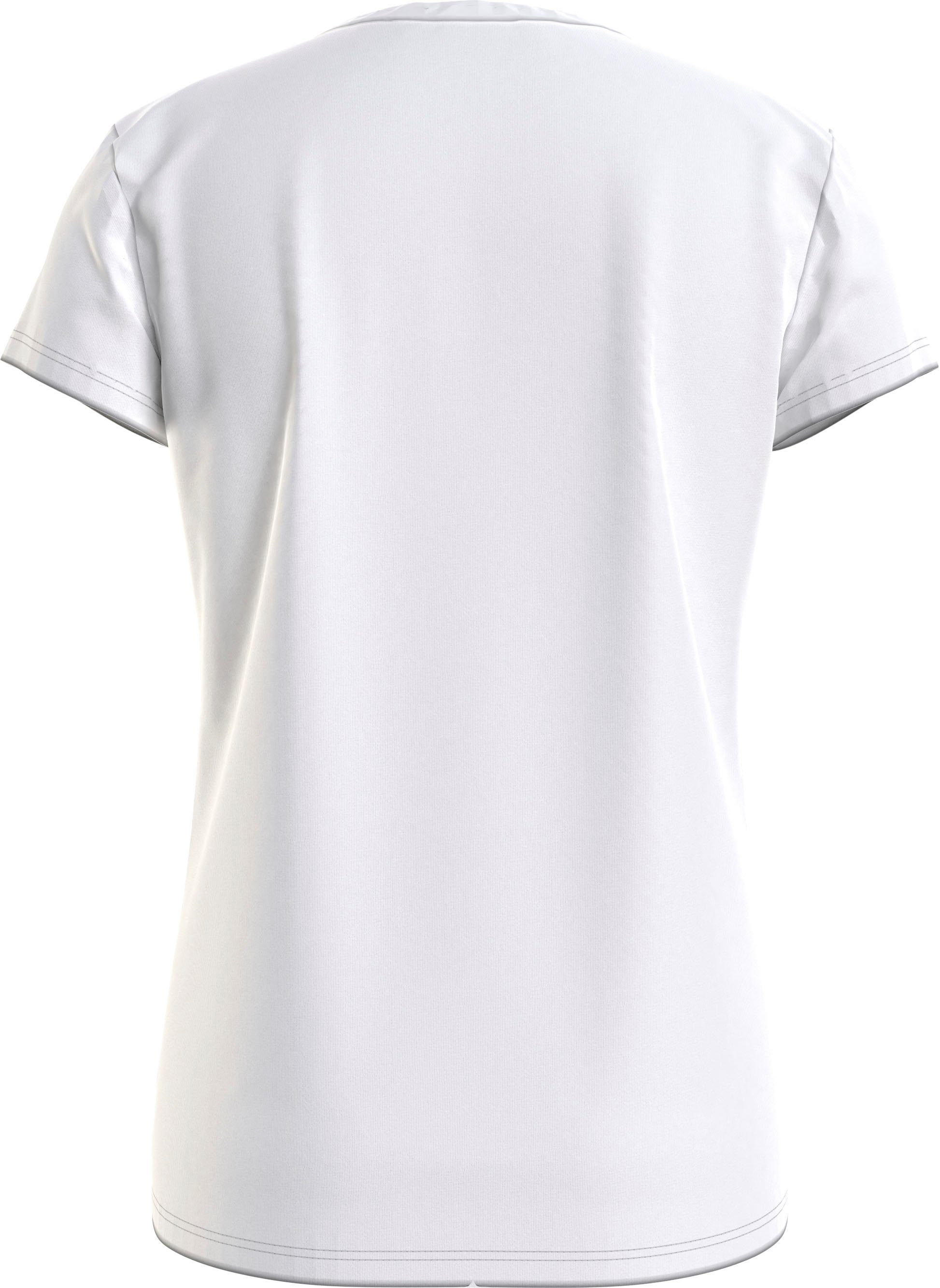 Calvin Klein Jeans Bright TOP T-Shirt White MONOGRAM MICRO