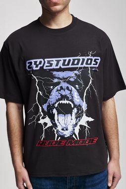 2Y Studios Kurzarmshirt 2Y Studios Herren Rottweiler Oversize Tee (1-tlg)