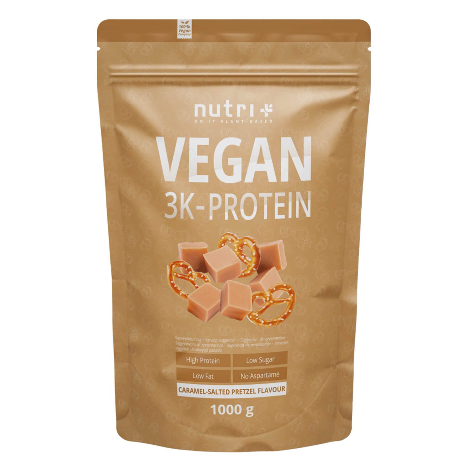 nutri+ Protein Pulver Vegan 3K Pulver, 1 er 1000 g
