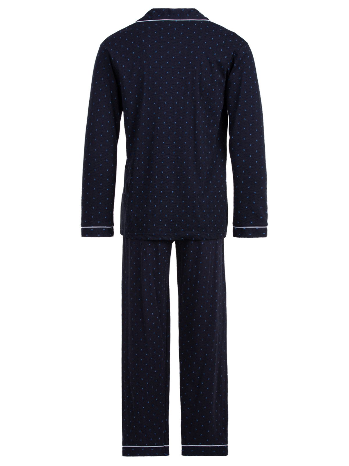 Henry Terre Pyjama Pyjama Set Langarm - Zacken