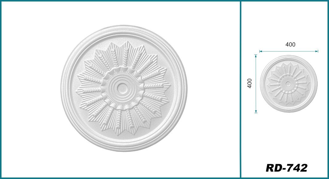 Hexim Wanddekoobjekt Sonne 40cm (HEXIM Stuckrosette günstig online kaufen