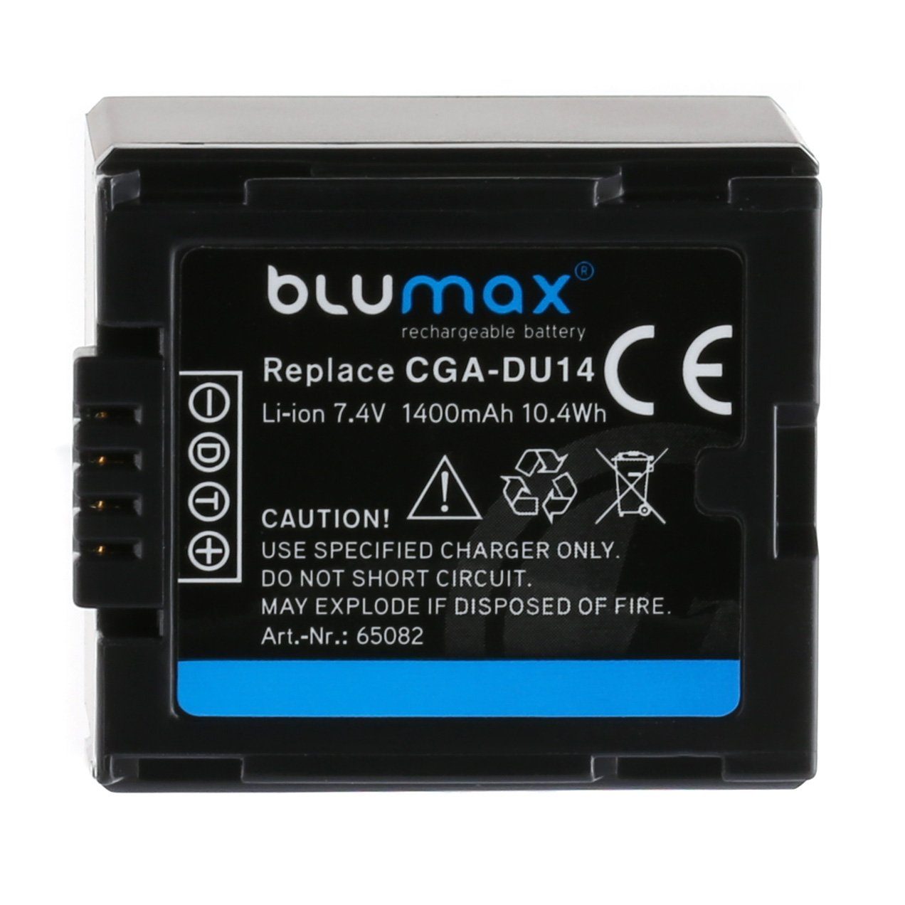 mAh 1400 für Akku Panasonic Blumax 7,2V CGA-DU14 Kamera-Akku passend