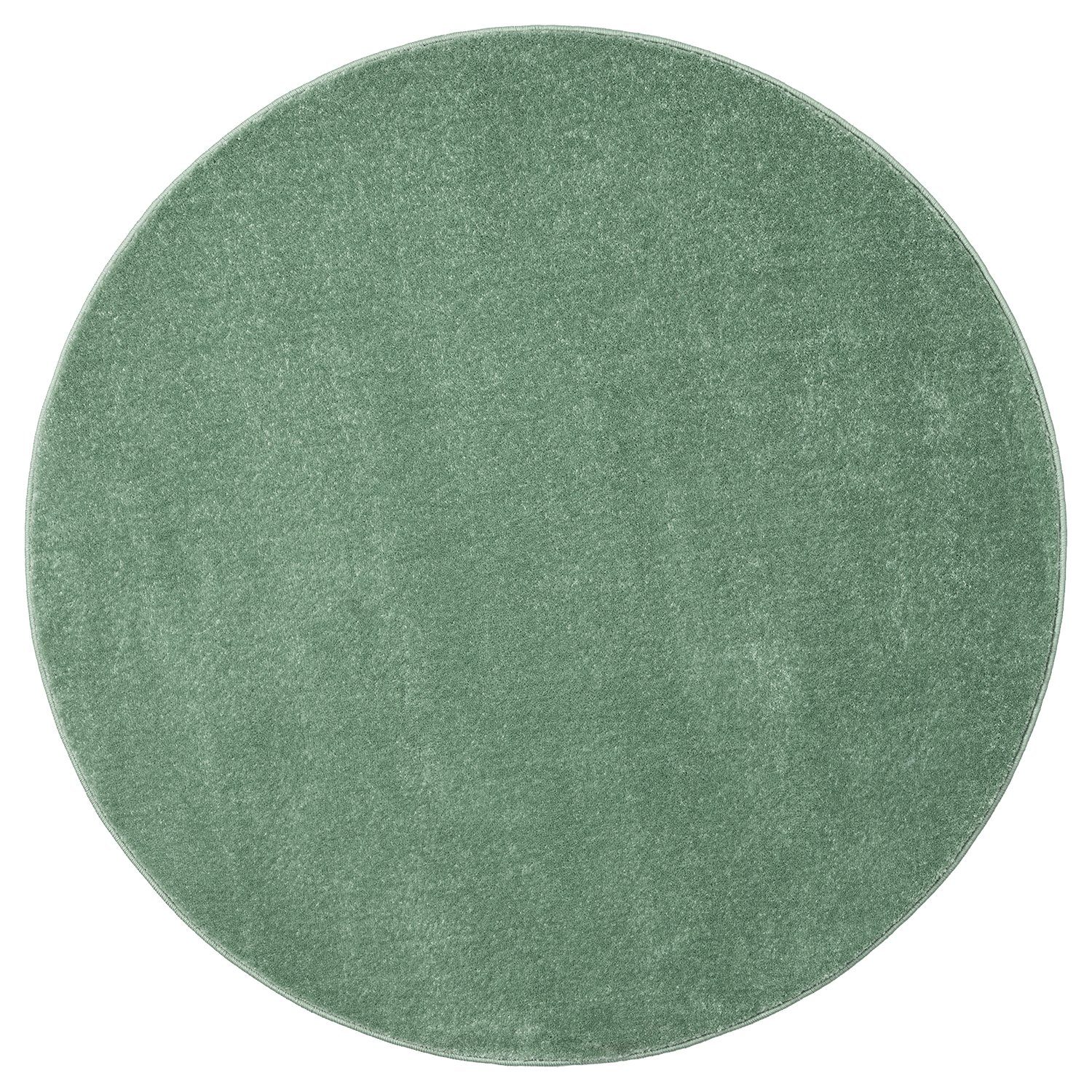 Vimoda Teppich Teppich Rund Wohnzimmer Kurzflor, günstig online kaufen