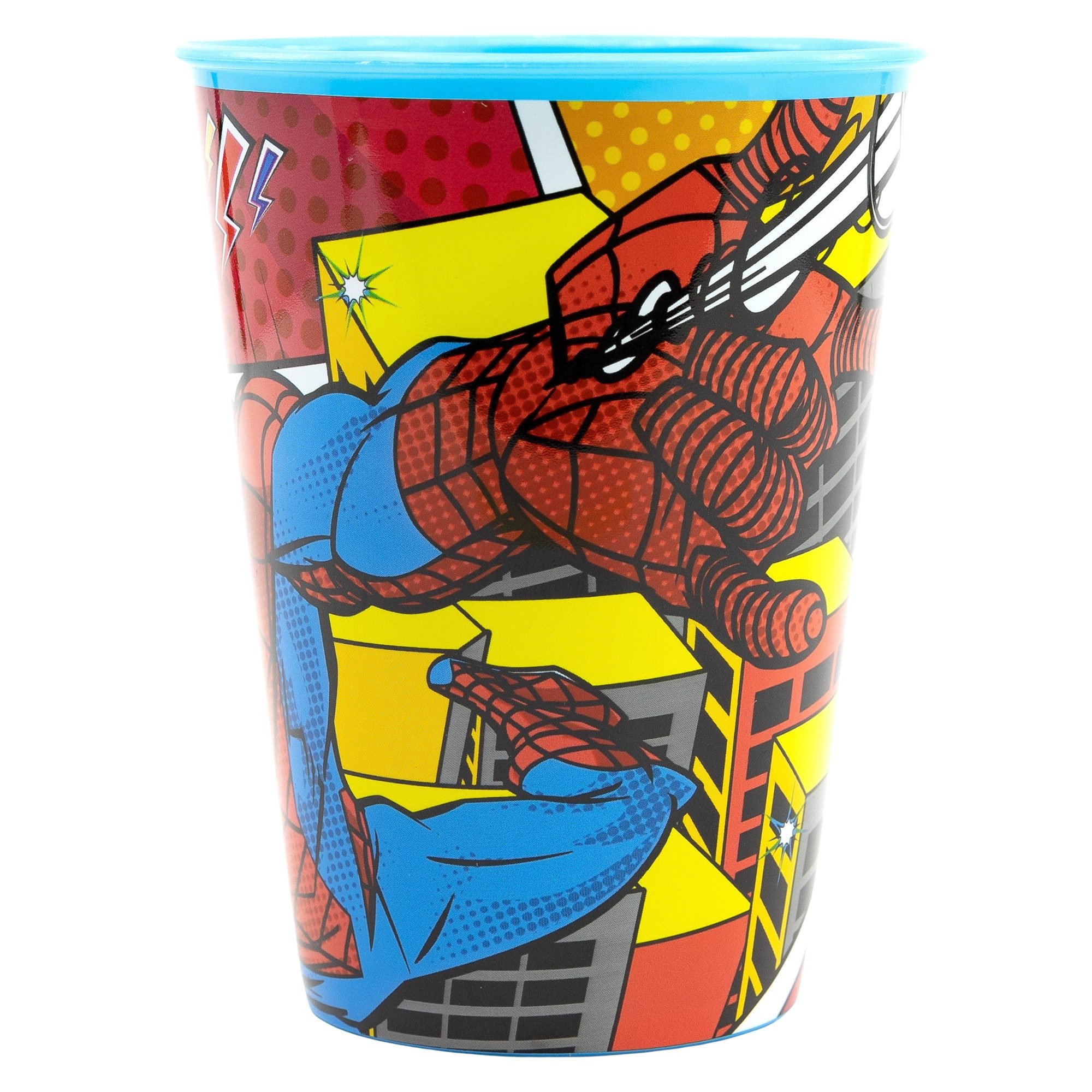 MARVEL Kindergeschirr-Set Marvel Spiderman Kinder Geschirr-Set 3 teilig Becher Teller Schüssel, 1 Personen, Synthetik