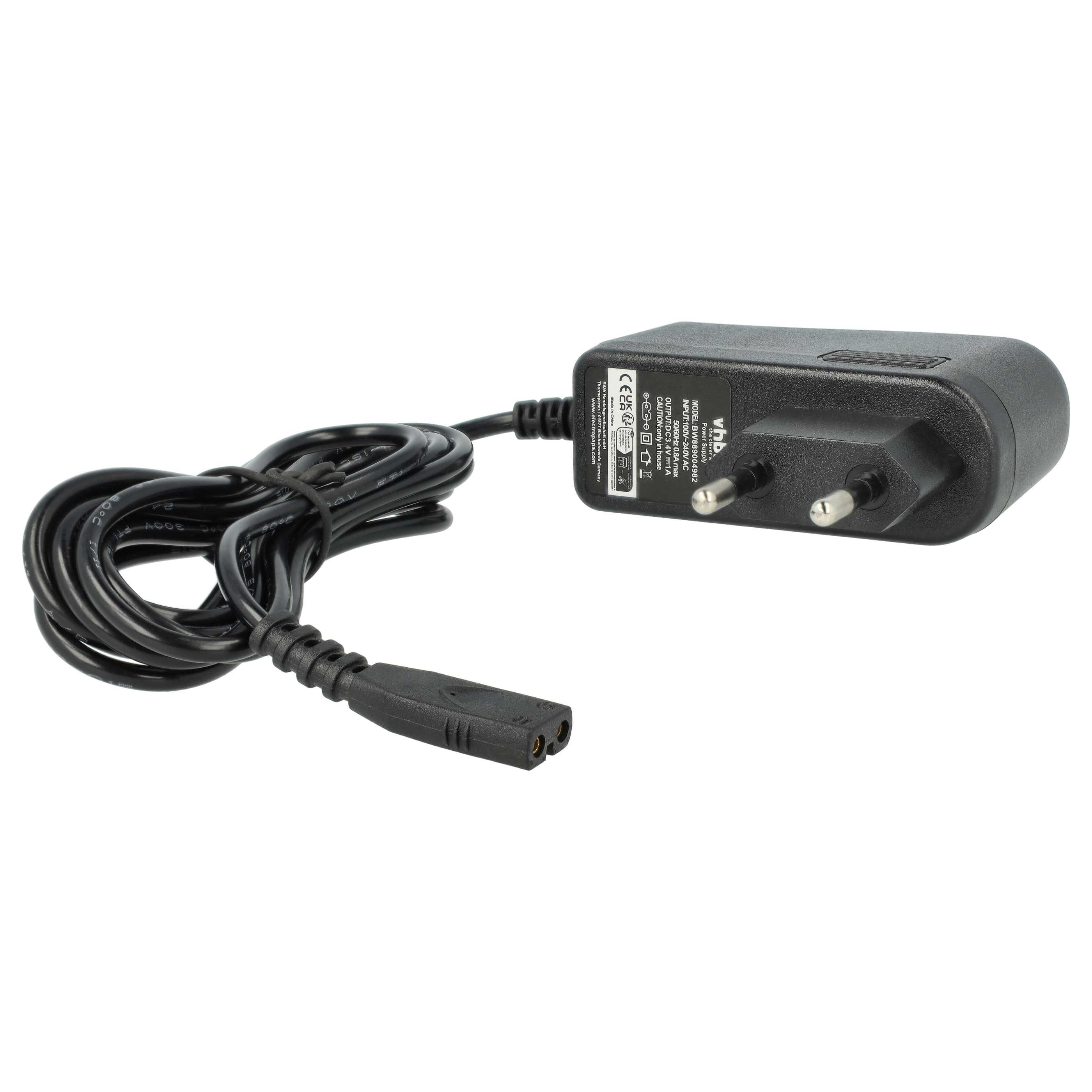vhbw passend für Grundig MC 9540, MC 8641, MC 9542, MC 9541 Haarschneidemas Netzteil (Ersatznetzteil für Ihren Haarschneider, Trimmer (Damen & Herren) – Bild 3 von 5