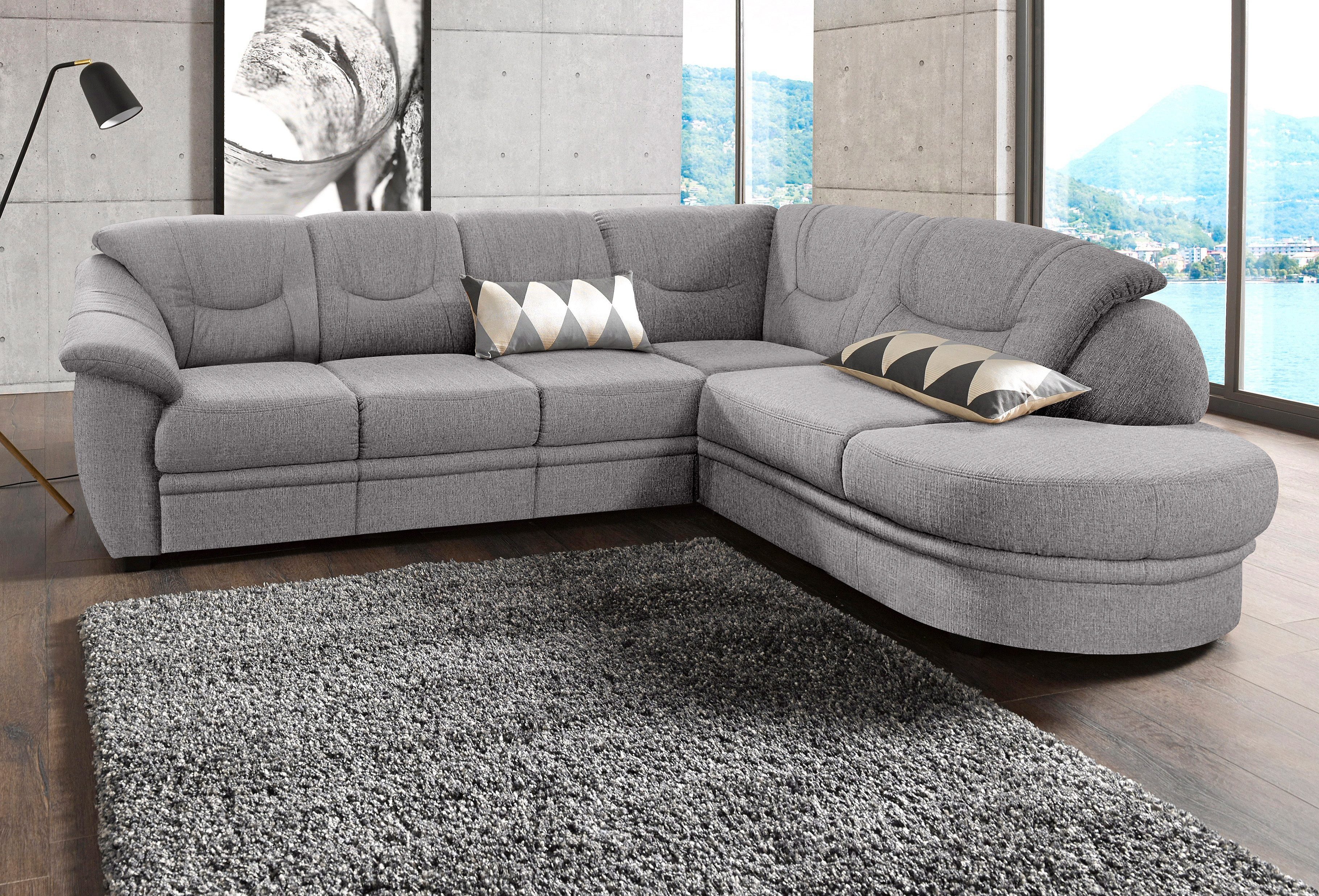 sit&more Ecksofa Savoni L-Form, wahlweise mit Bettfunktion