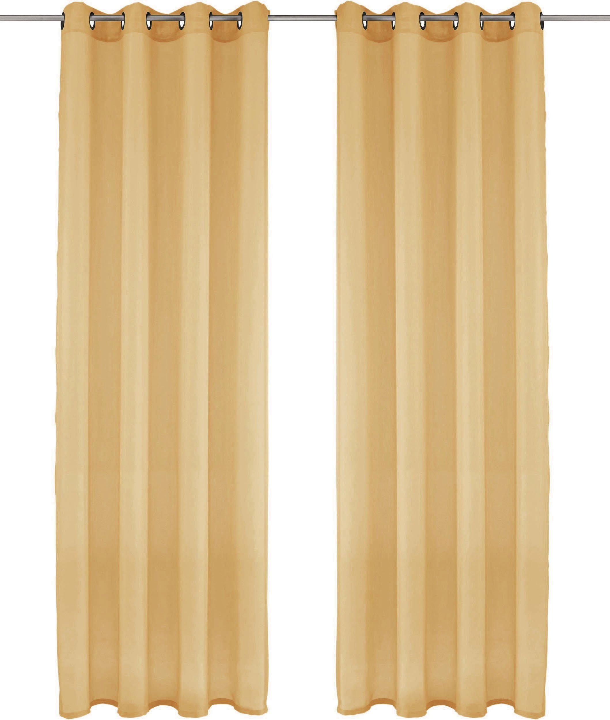 my home Gardine XANA mit Ösen, Kräuselband oder Schlaufen (1 St), Ösen, hal günstig online kaufen