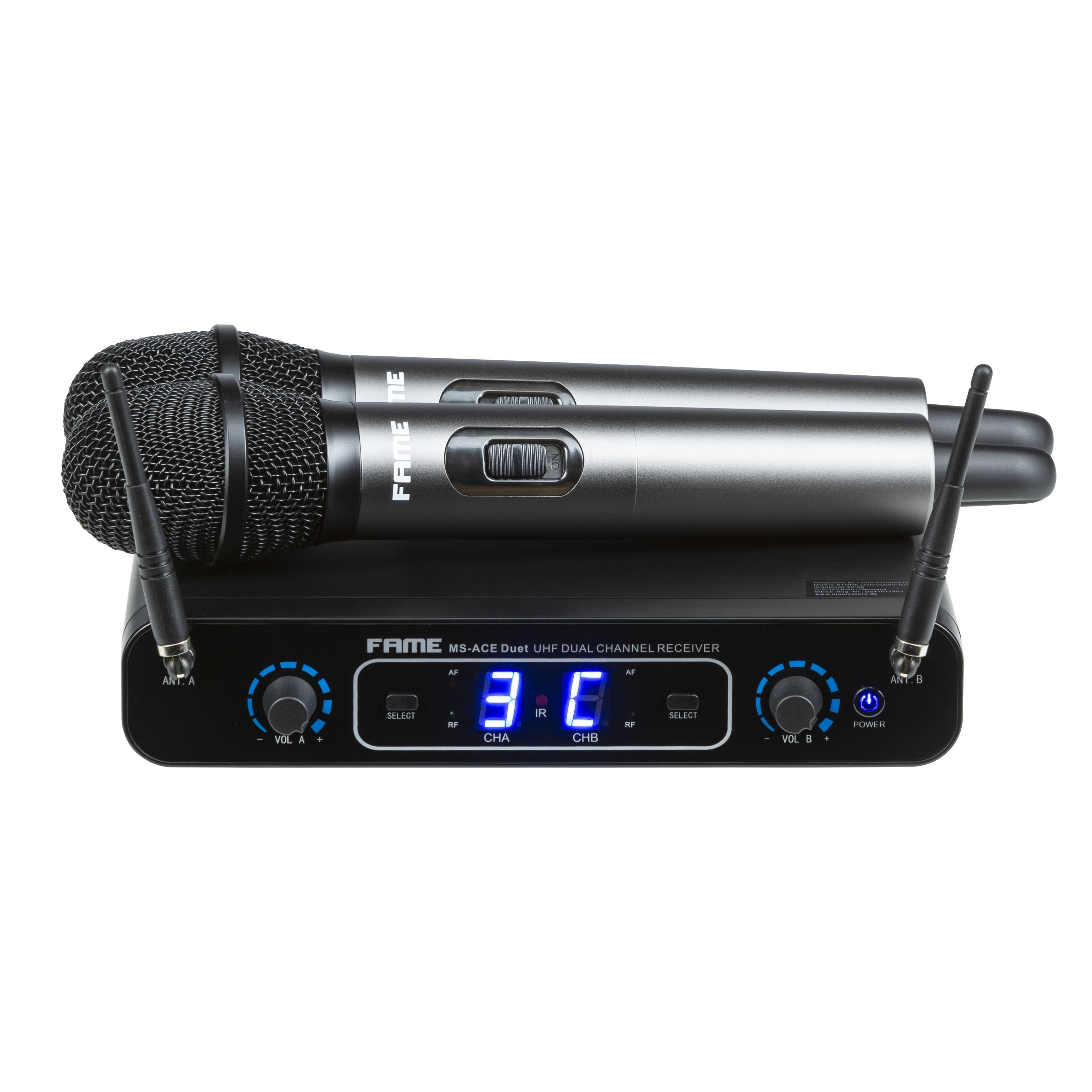 FAME Mikrofon, MS-ACE Duet "MIC" C 826-832 MHz - Sendeanlagen Set