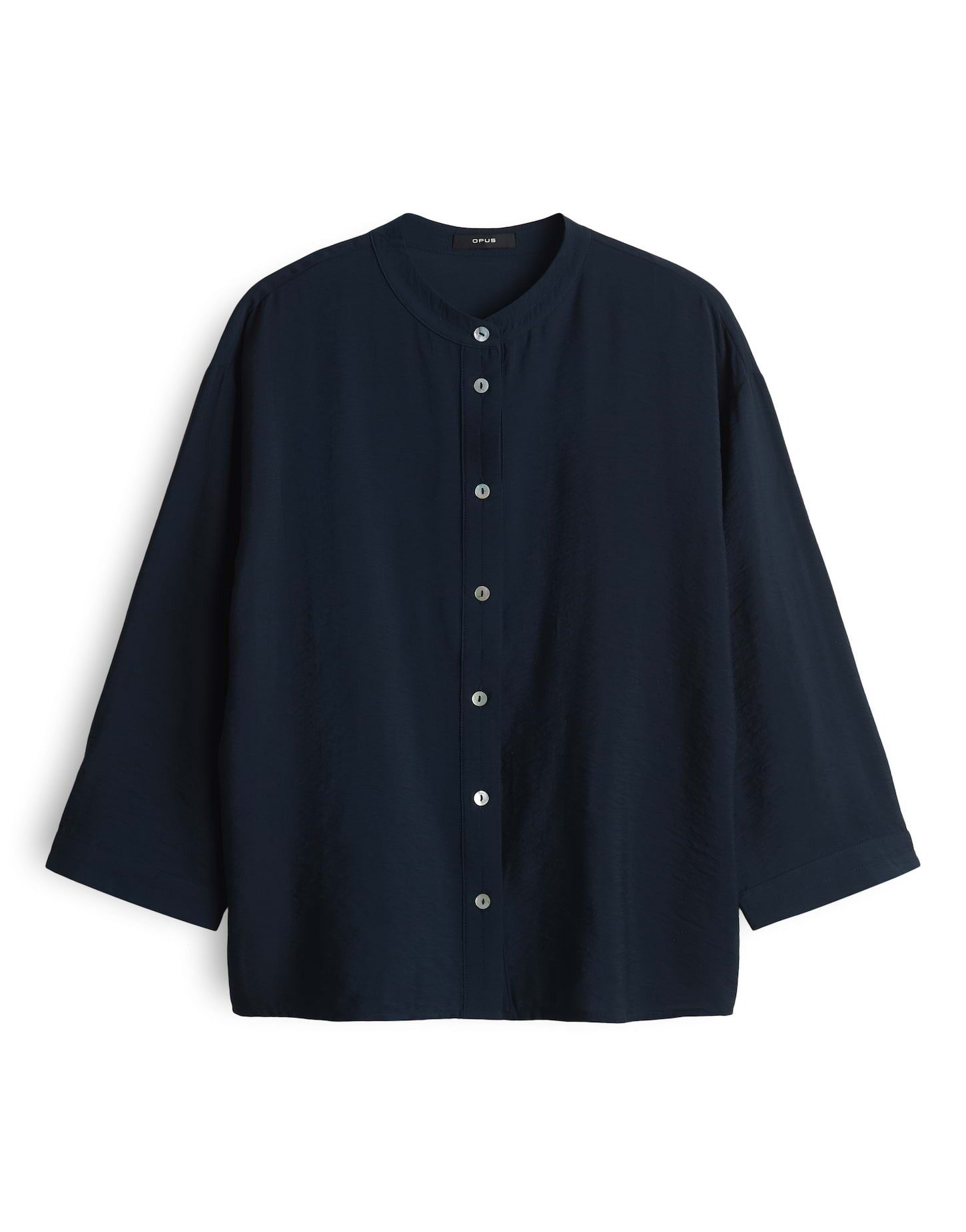 OPUS Hemdbluse FANARI aus nachhaltigem Viskosemix Crash Optik, Schlitze in günstig online kaufen
