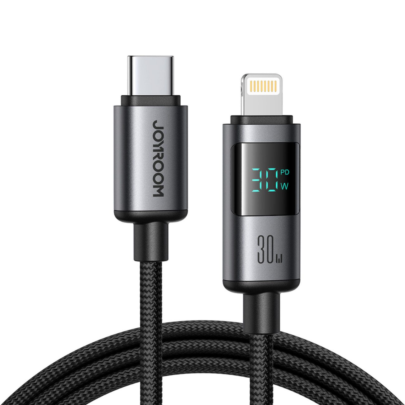 JOYROOM Pro Prism USB-Kabel, (120 cm), 30W USB-C auf Lightning Kabel mit LED-Anzeige 1,2m