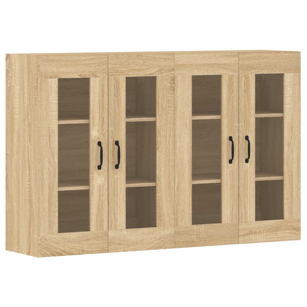 vidaXL Sideboard Wandschränke 2 Stk. Sonoma-Eiche günstig online kaufen