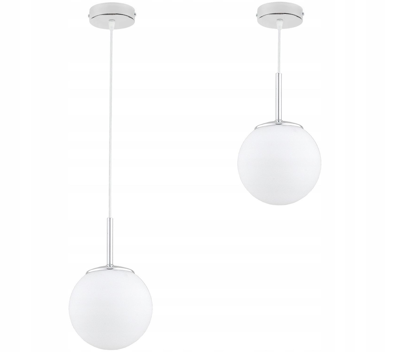 Licht-Erlebnisse Pendelleuchte KAIDA, ohne Leuchtmittel, E27 D: 14 cm rund H: max. 90 cm Kugelschirm Modern