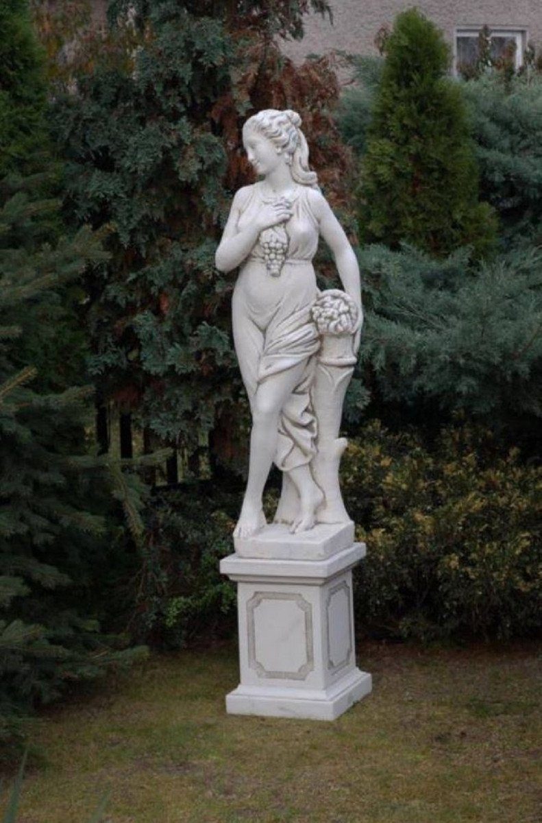 Casa Jugendstil Frau Deko Accessoires H. Deko - Skulptur Grau cm Elegante Padrino x Barock & 30 Jugendstil Garten Garten 44 Skulptur Garten - Deko Stein Figur x 140