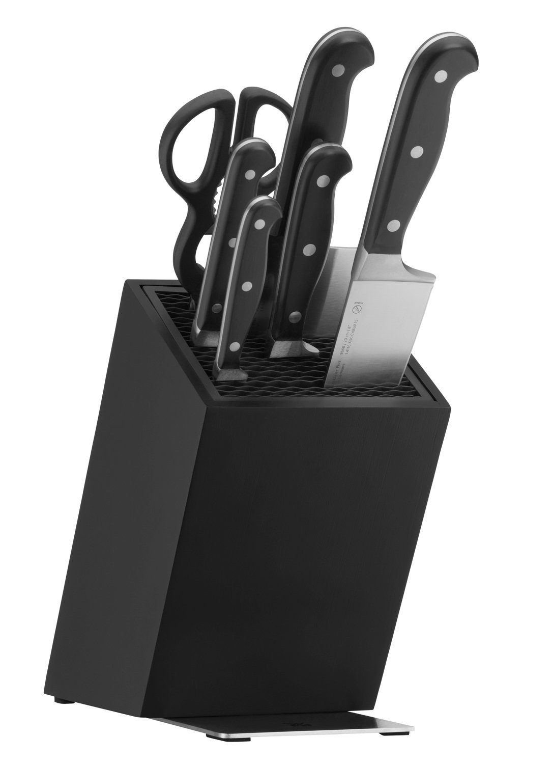WMF Messerblock FLEXTEC, Cromargan Edelstahl 18/10, Schwarz, (1tlg), mit rutschfesten Füßen, ohne Messer