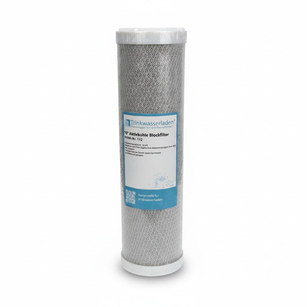Trinkwasserladen Aktivkohlefilter, Aktivkohleblock 10" Kokosnussschale Trinkwasser