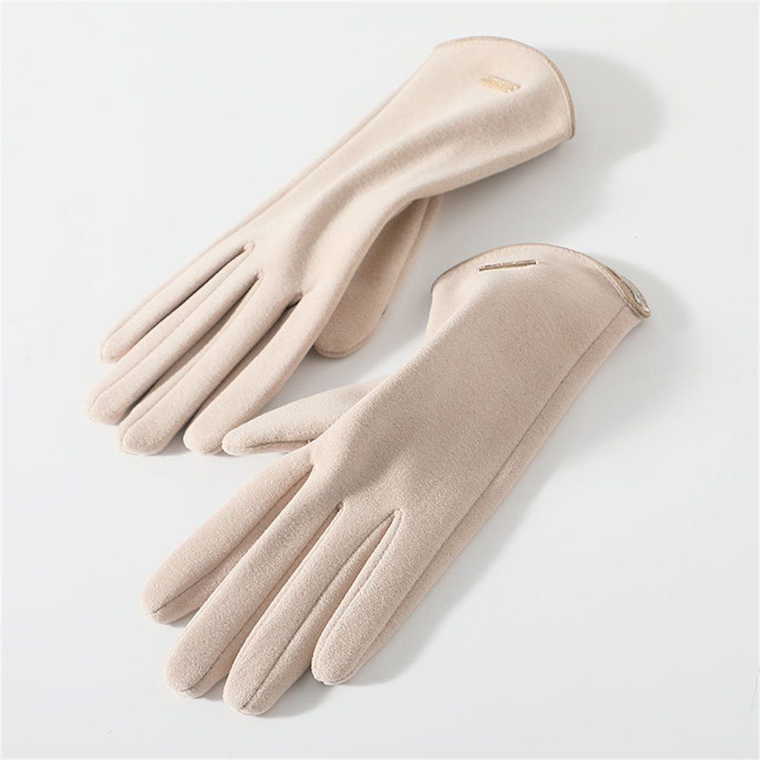 DÖRÖY Fleecehandschuhe Women's Winter Padded Touch Screen Gloves,Reiten Warme Handschuhe khaki