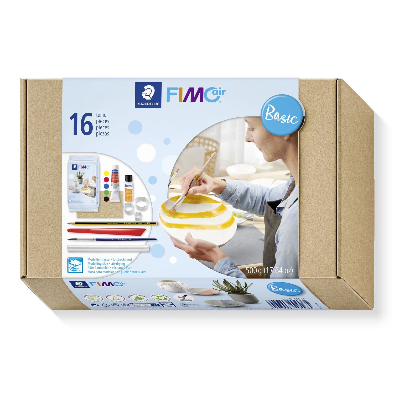 Modelliermasse STAEDTLER FIMO Air 81 Modelliermasse - Basic Bastelset - Lufttrocknend
