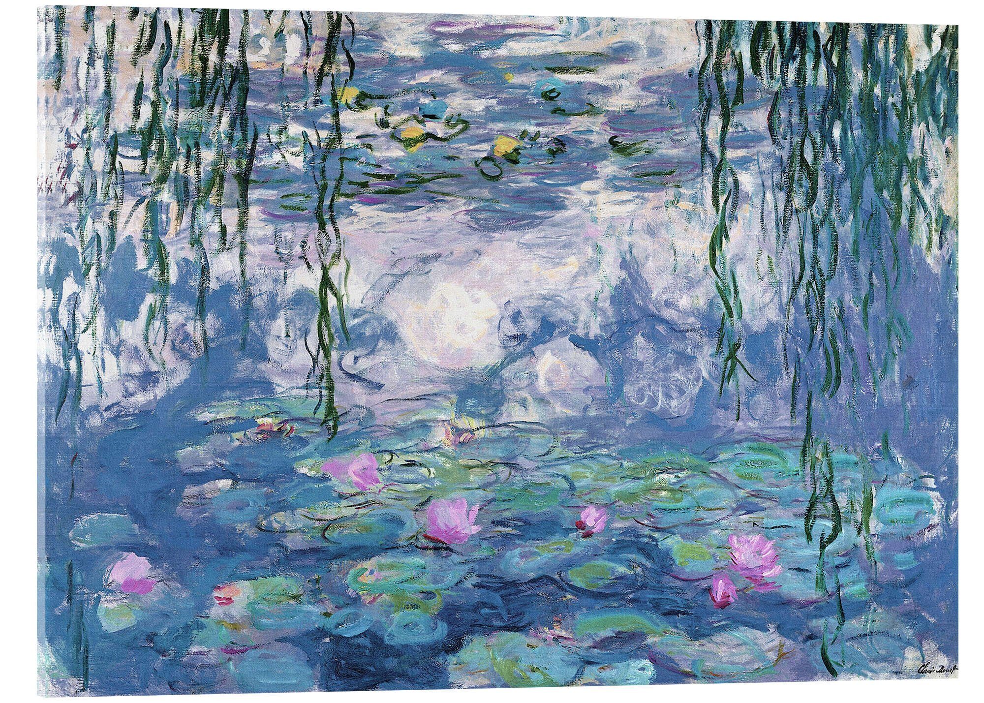 Posterlounge Wandbild Seerosen, Claude Monet, erhältlich als Poster, Leinwandbild, Wandsticker oder Acrylglasbild