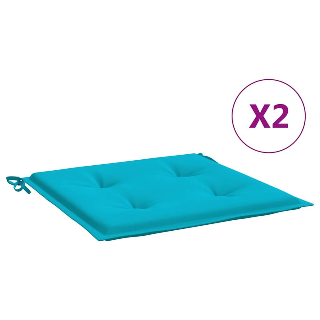 vidaXL Sitzauflage Gartenstuhl-Kissen 2 Stk. Türkis günstig online kaufen