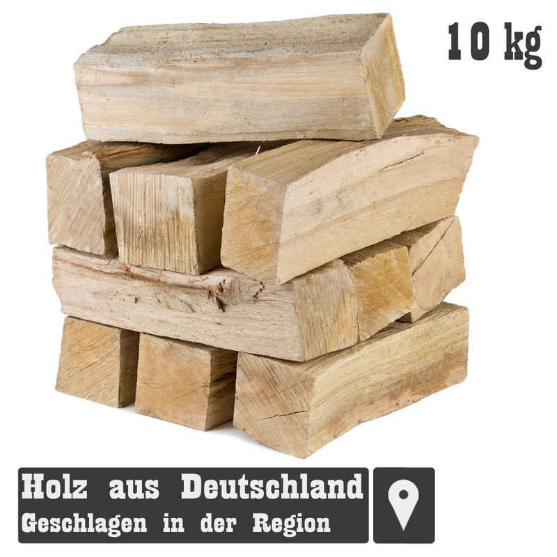 Grillmaster Kaminholz Räucherholz 10 kg Smoker Buchenholz ohne Rinde Smoke 25cm Brennholz, 10 kg