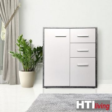 HTI-Line Kommode Kommode Nina mit zwei Schubladen (Stück, 1 St., 1x Kommode Nina), Anrichte Sideboard Schrank