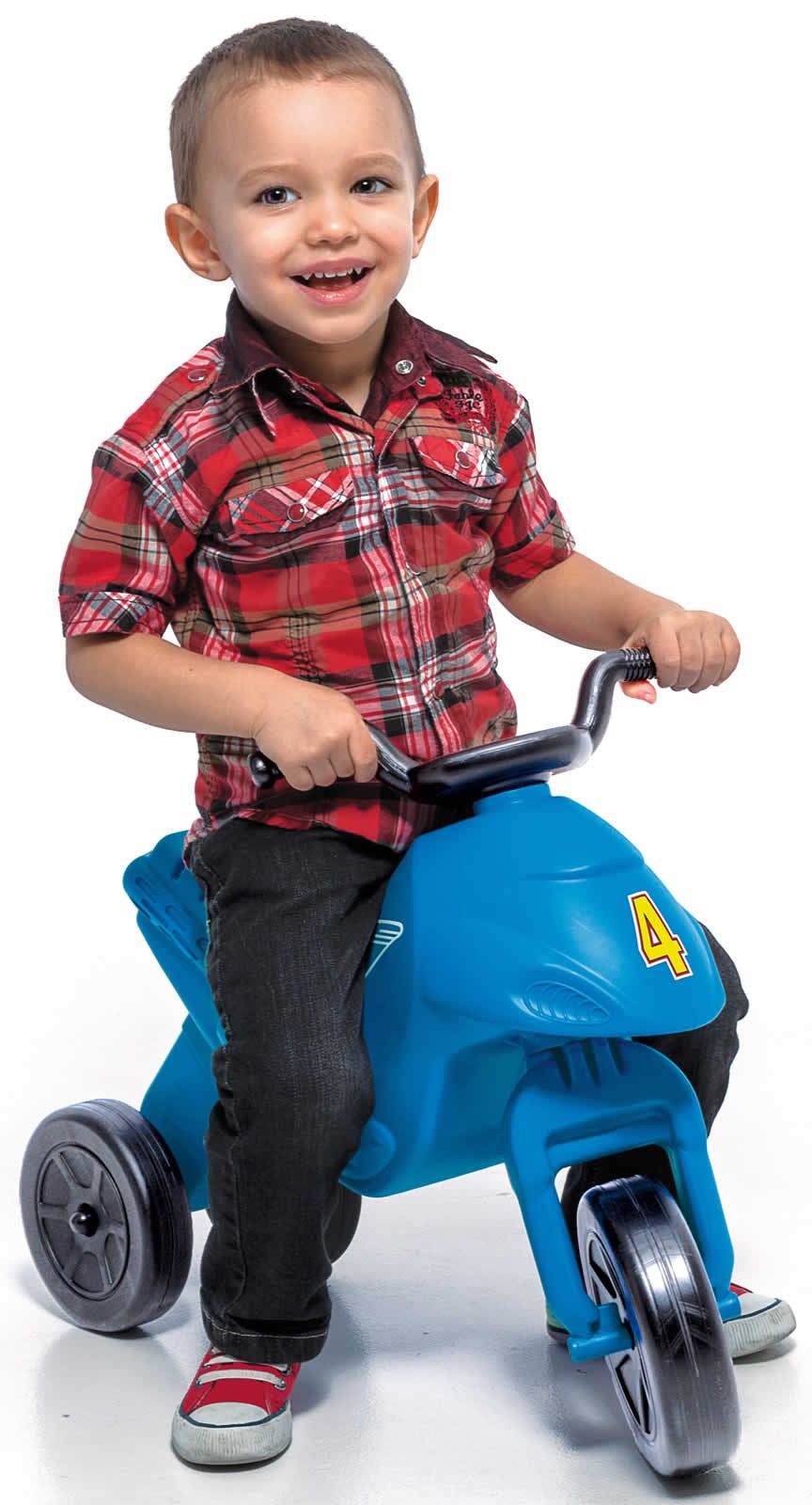 Dohany Rutschmotorrad Superbike 4 Medium Kinder Lauflernrad blau, Belastbarkeit 25 kg