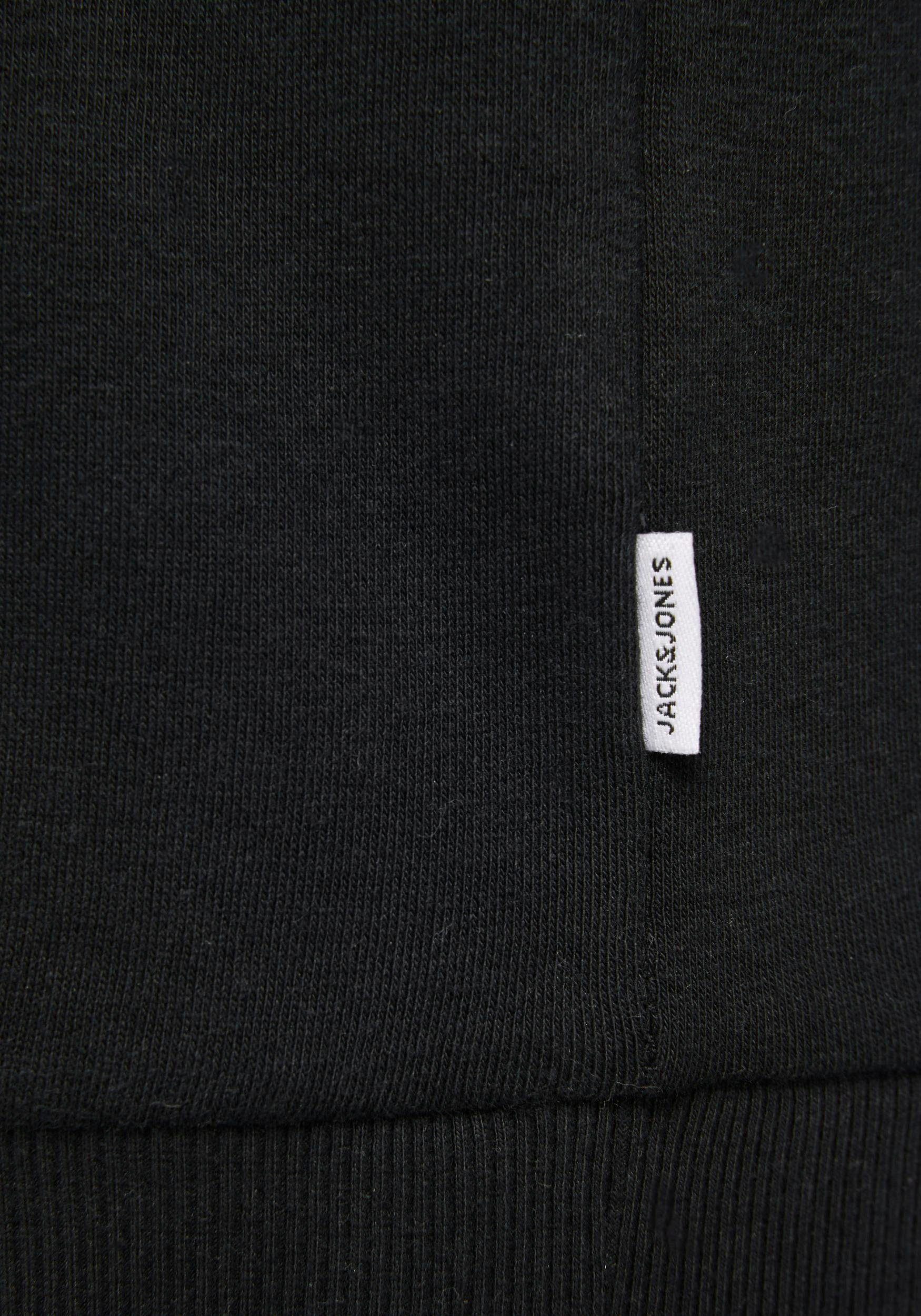 Jack & Jones HOOD Größe LOGO CORP 6XL Bis schwarz PlusSize SWEAT Kapuzensweatshirt