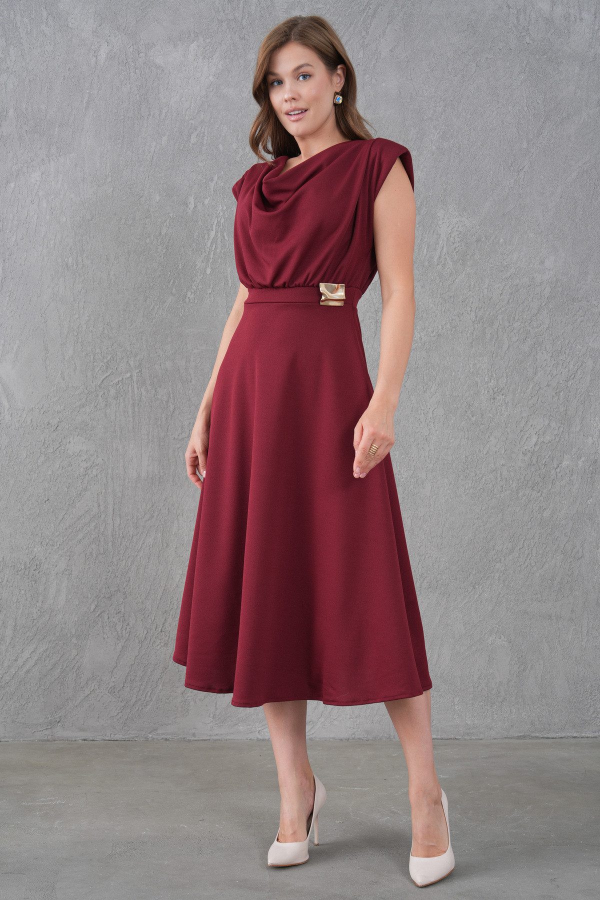WOMAN VISION Midikleid Ärmelloses ausgestelltes Midikleid – Bild 4 von 4