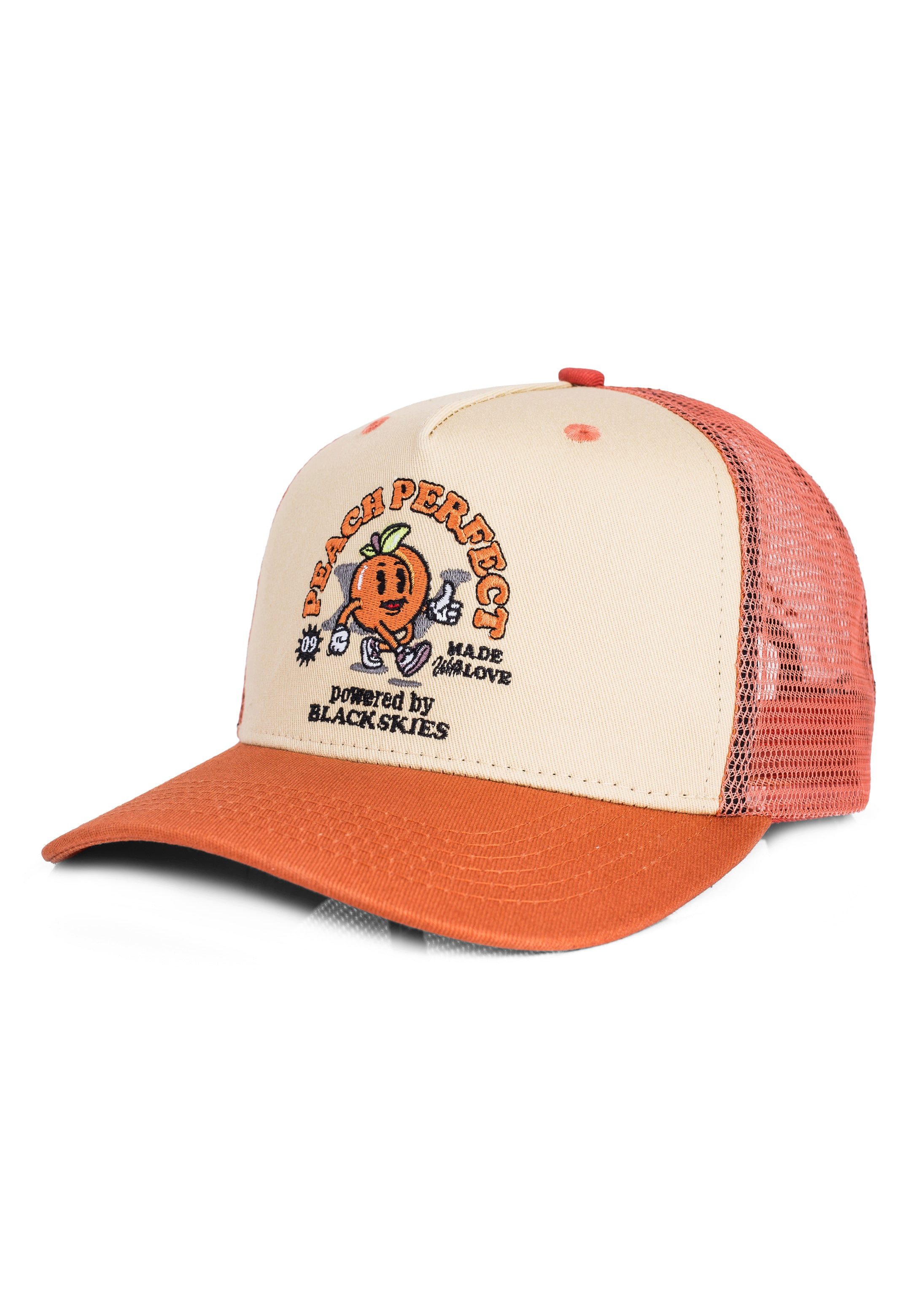 Blackskies Baseball Cap 15th Anniversary Trucker Cap - Peach