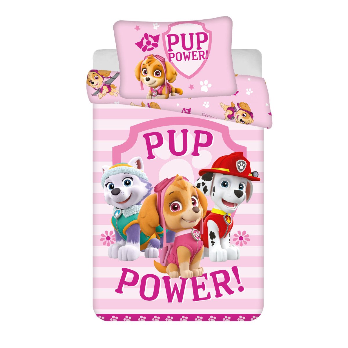 PAW PATROL Bettwäsche - Set für Kinderbett 100x135 cm + 40x60 cm aus 100% B günstig online kaufen