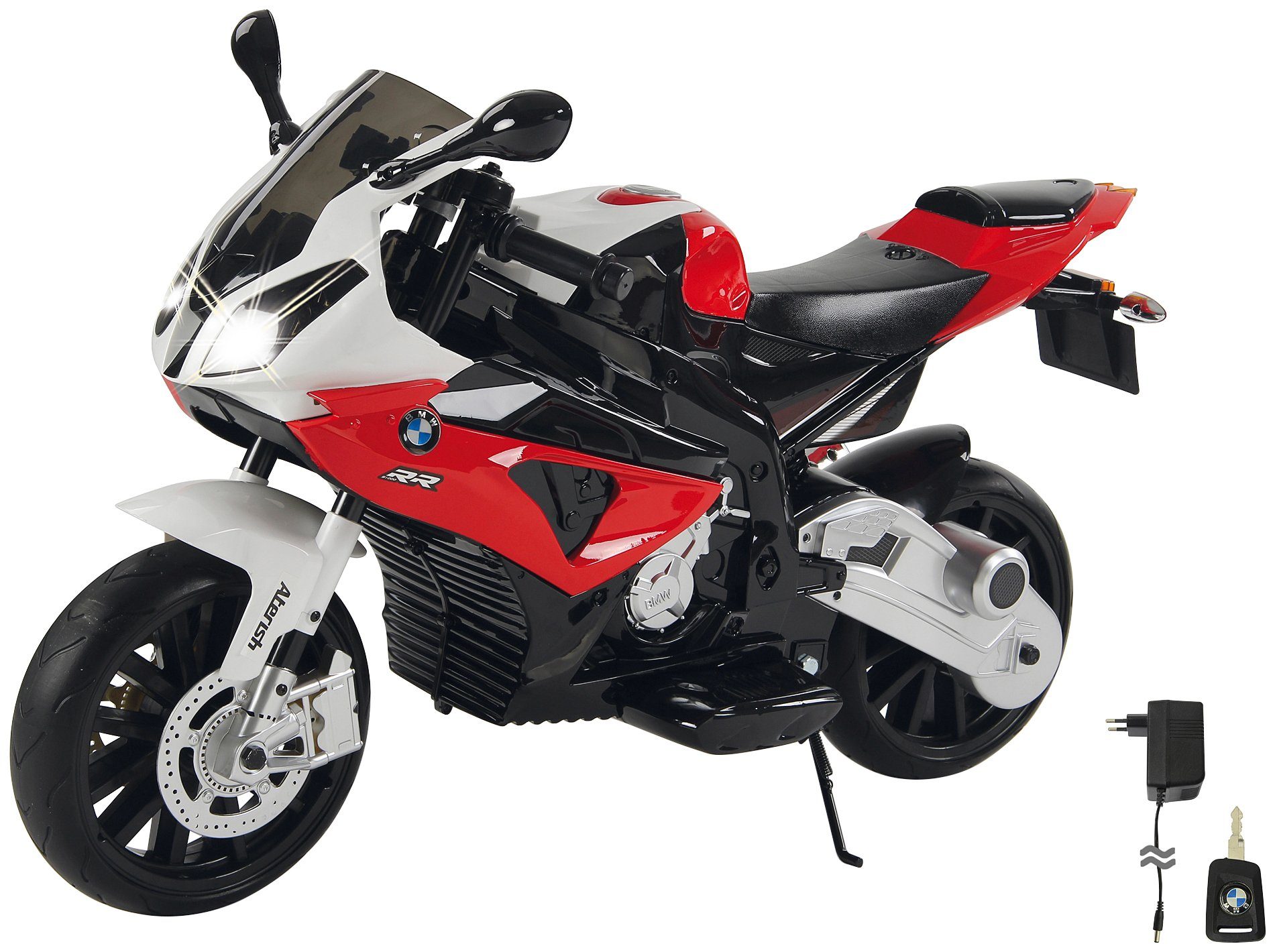 Jamara Elektro-Kindermotorrad Motorrad BMW S1000 RR, Belastbarkeit 35 kg, für Kinder ab 3 Jahre, 12 V