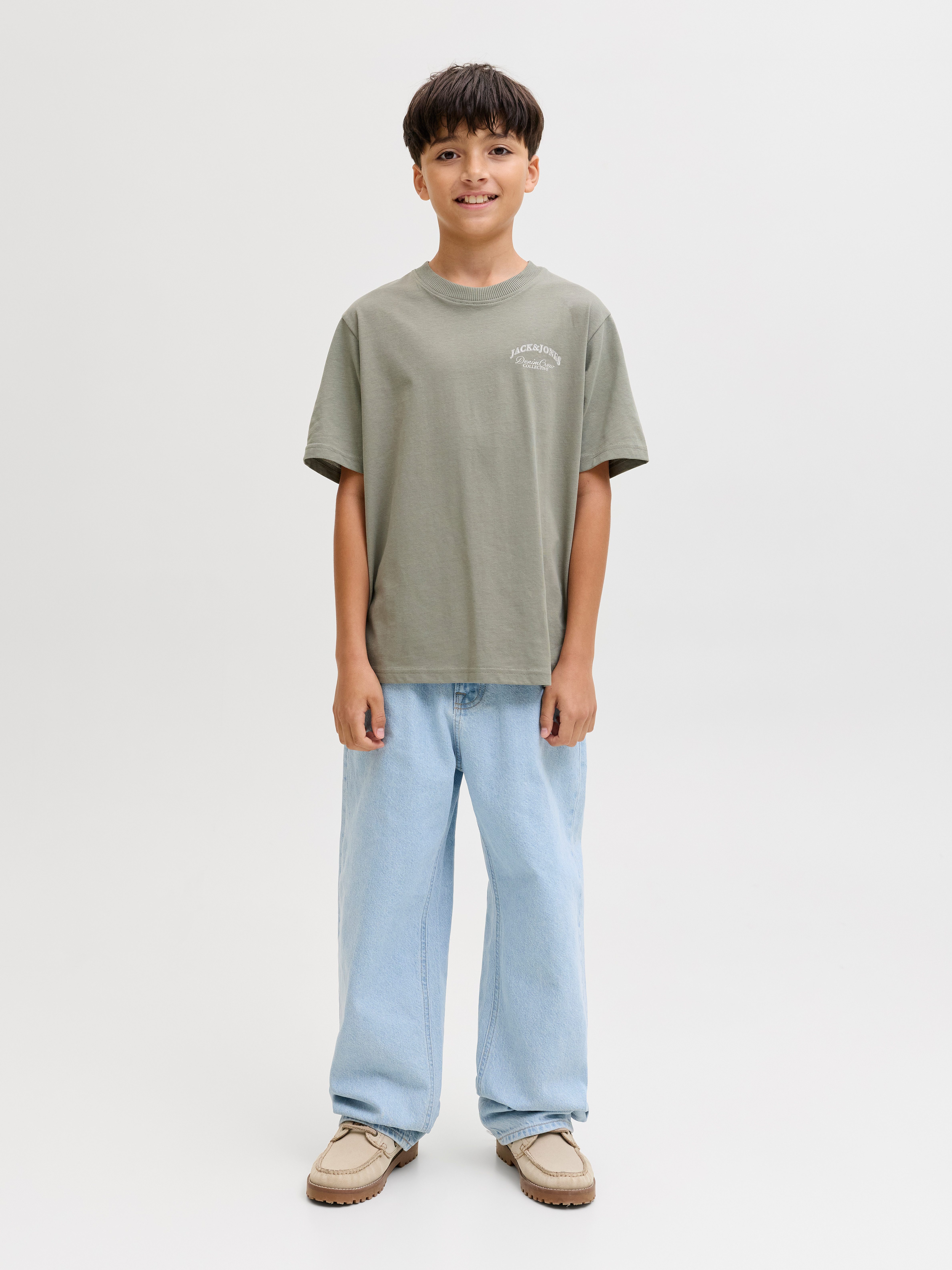 Jack & Jones Junior Rundhalsshirt JJEBRANDES BACKP RELAXED TEE SS SN JNR Baumwolle, relaxed fit – Bild 3 von 5