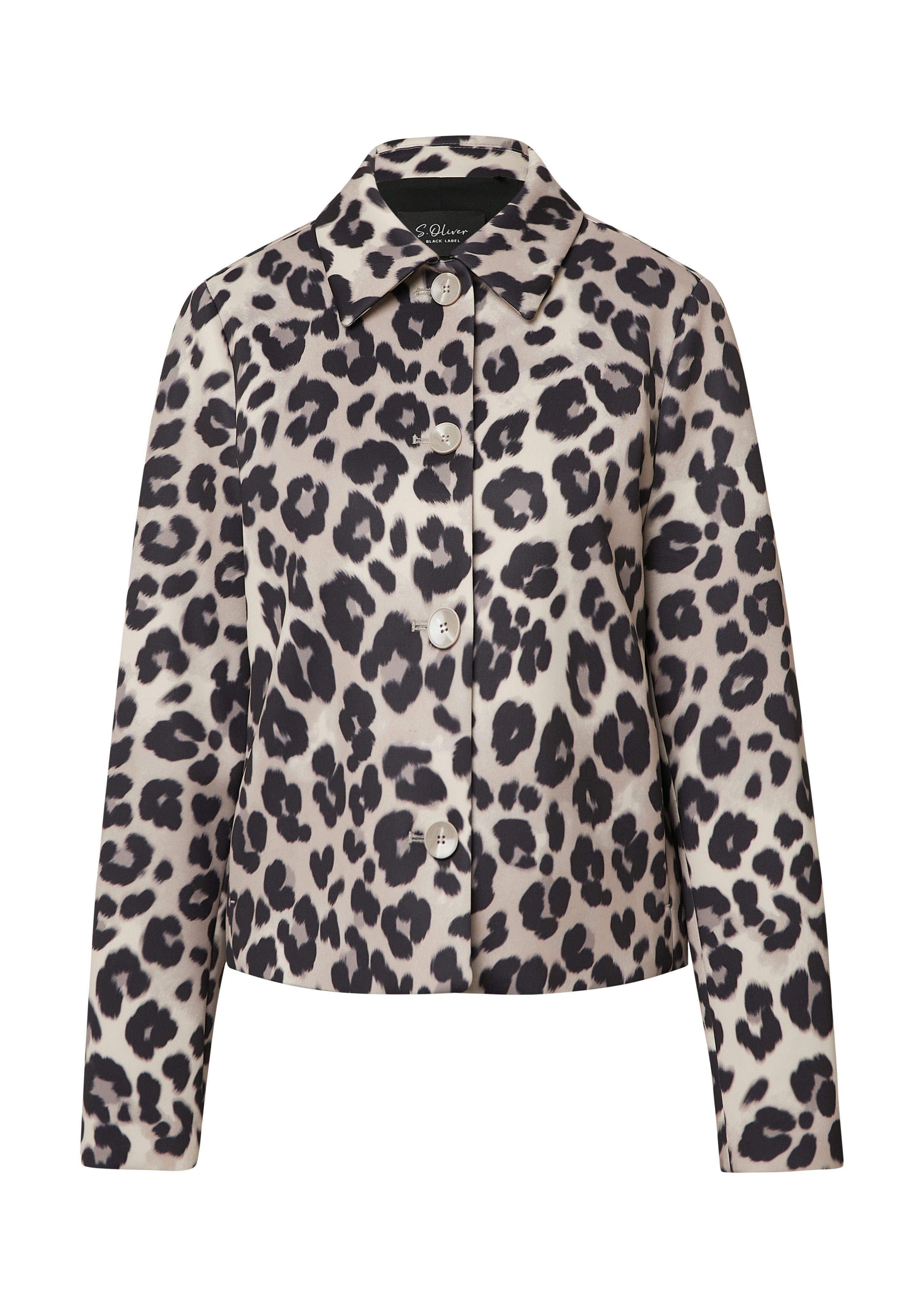 s.Oliver BLACK LABEL Hemdjacke mit Hemdkragen