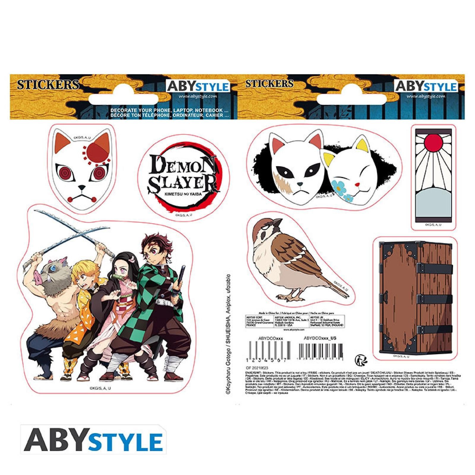 Merchandise-Figur DEMON SLAYER - Stickers - 16x11cm/ 2 sheets - Slayers