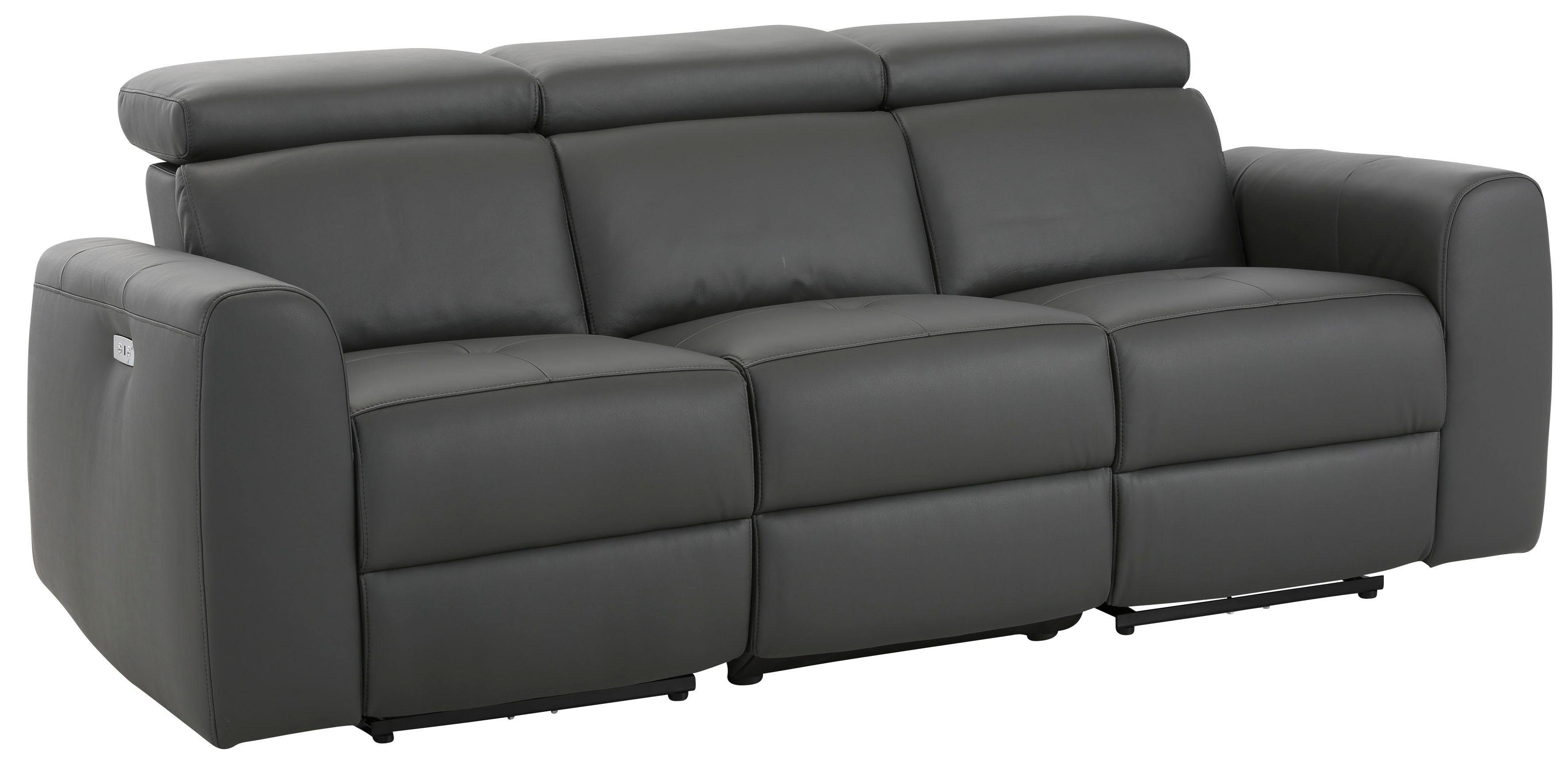 Home affaire 3-Sitzer Sentrano, auch mit elektrischer Funktion mit USB-Anschluß, in 4 Bezugsvarianten