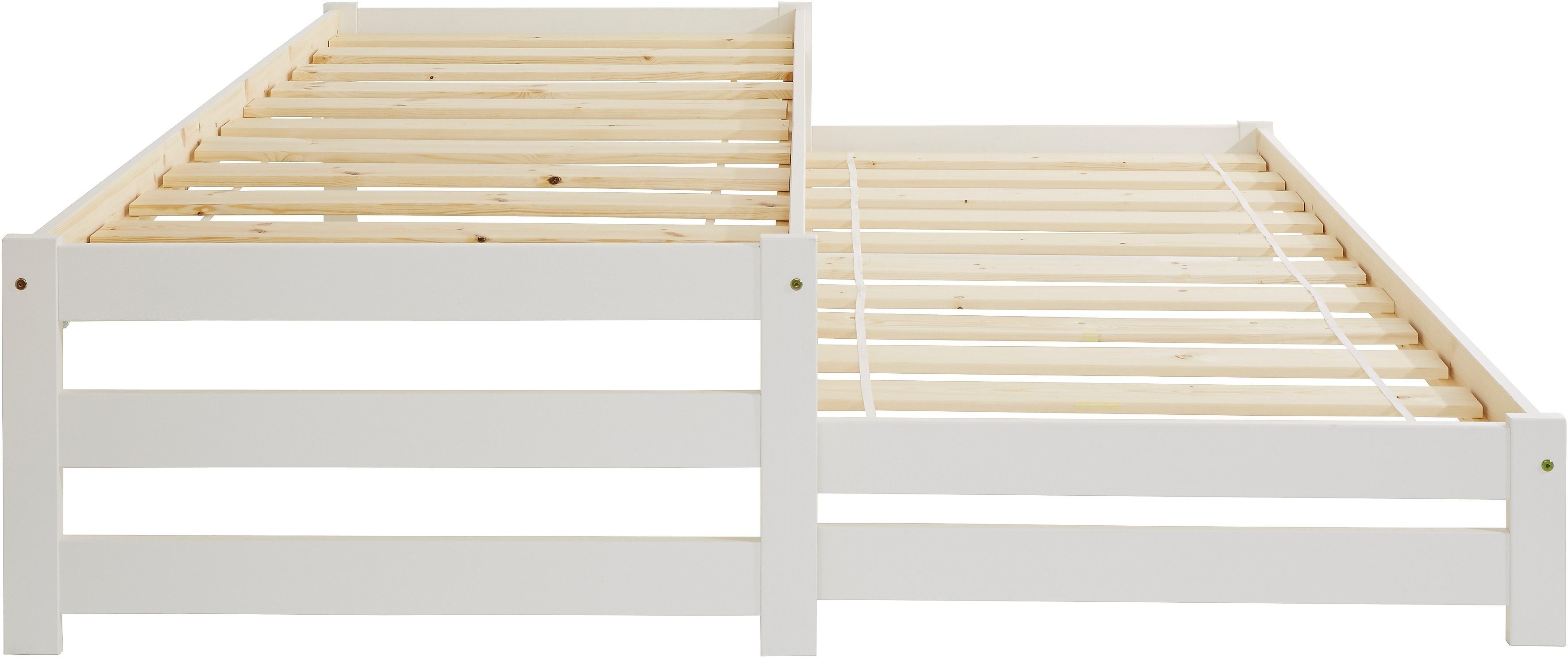 OTTO home Funktionsbett "TORGNY " mit 2 Schubladen, mit zwei Schlafplätzen, aus massiver Kiefer, FSC®-zertifiziert