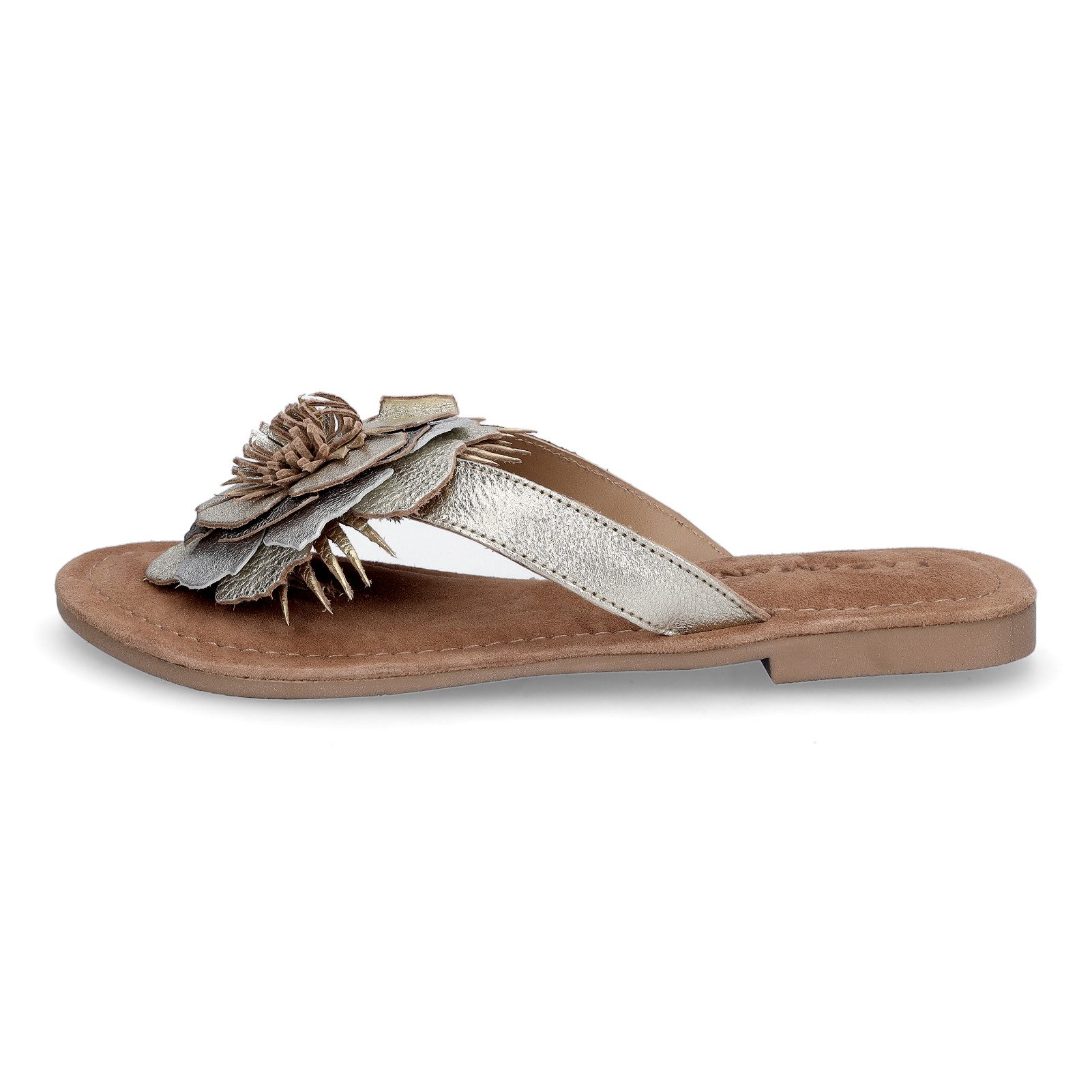 Lazamani Lazamani Damen Pantolette Hilde gold Pantolette – Bild 2 von 5